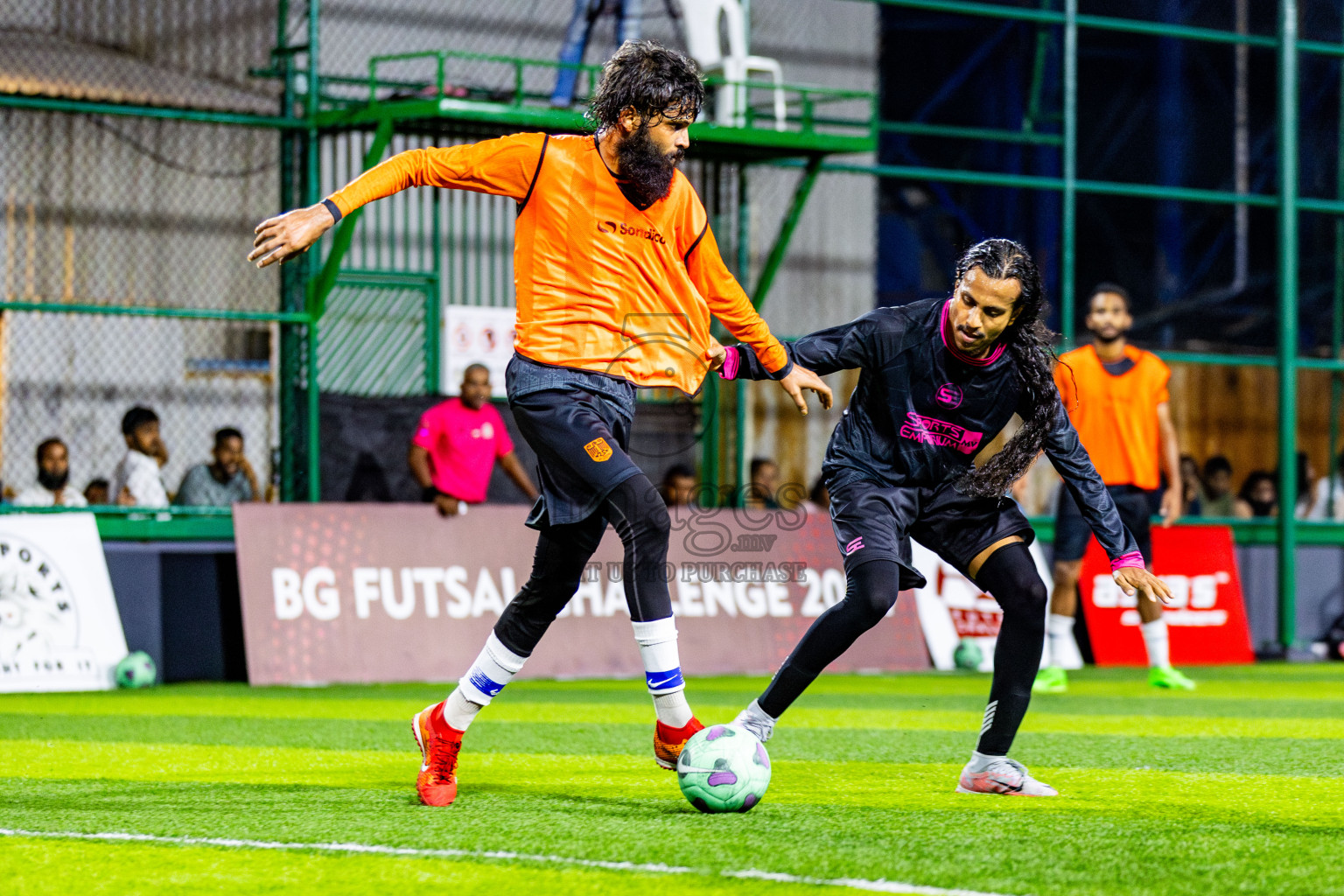 JJ Sports Club vs FC Calms in Semi Finals of BG Futsal Challenge 2024 was held on Tuesday , 2nd April 2024, in Male', Maldives Photos: Nausham Waheed / images.mv