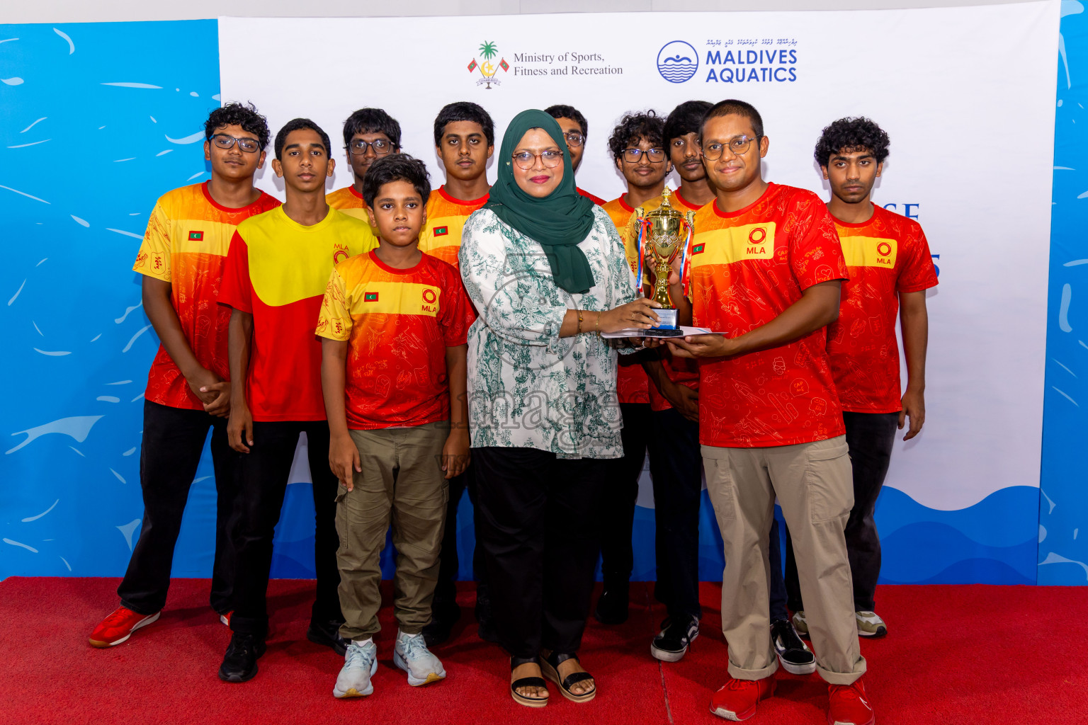 Closing Ceremony of 1st National Short Course Swimming Competition held in Hulhumale', Maldives on Thursday, 19th June 2025. Photos: Nausham Waheed / images.mv