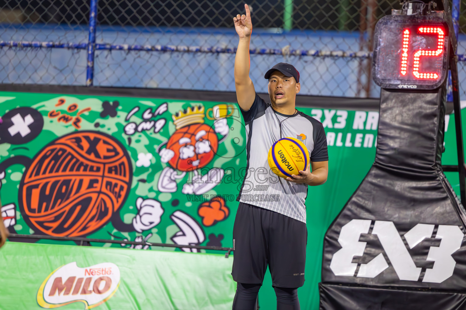 Day 2 of MILO Ramadan 3x3 Challenge 2024 was held in Ekuveni Outdoor Basketball Court at Male', Maldives on Wednesday, 13th March 2024.
Photos: Ismail Thoriq / images.mv