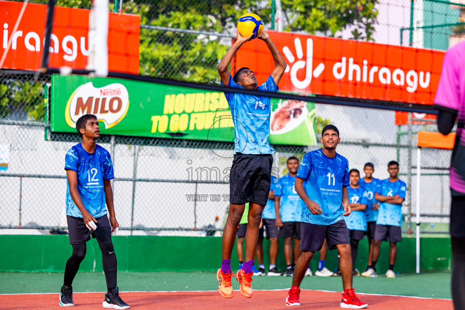 Day 13 of Interschool Volleyball Tournament 2024 was held in Ekuveni Volleyball Court at Male', Maldives on Thursday, 5th December 2024. Photos: Nausham Waheed / images.mv