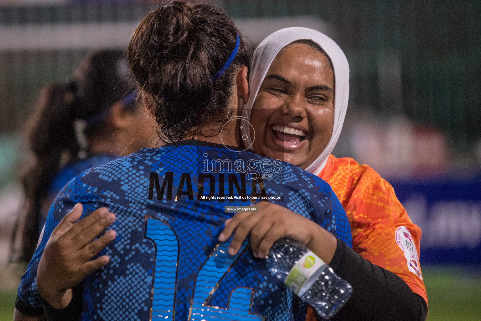 Ports Limited vs WAMCO - in the Finals 18/30 Women's Futsal Fiesta 2021 held in Hulhumale, Maldives on 18 December 2021. Photos by Nausham Waheed & Shuu Abdul Sattar