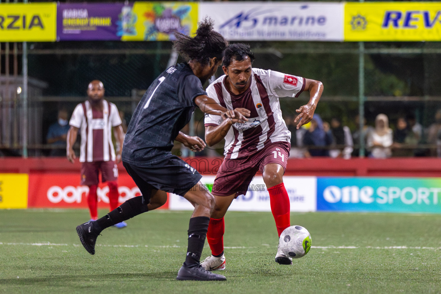 ADh Fenfushi vs ADh Dhangethi in Day 3 of Golden Futsal Challenge 2024 was held on Thursday, 18th January 2024, in Hulhumale', Maldives Photos: Mohamed Mahfooz Moosa / images.mv