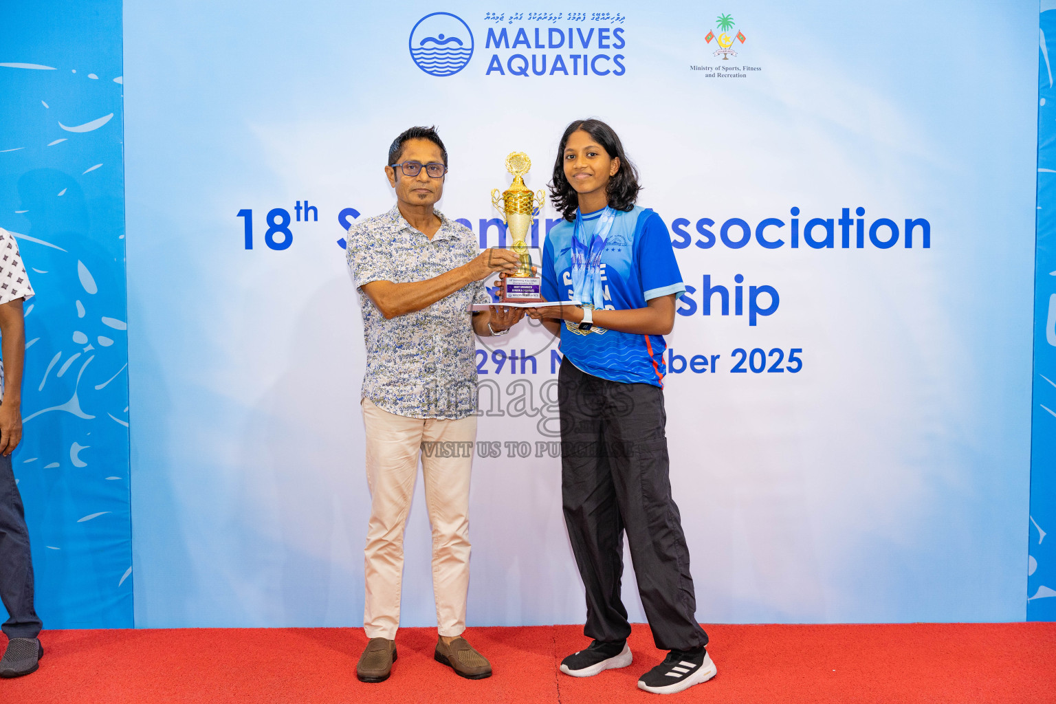 18th Swimming Association Championship 2025, Closing Ceremony was held on Saturday, 29th November 2025 at Swimming Track Hulhumale', Maldives. Photos: Areef Adam / images.mv