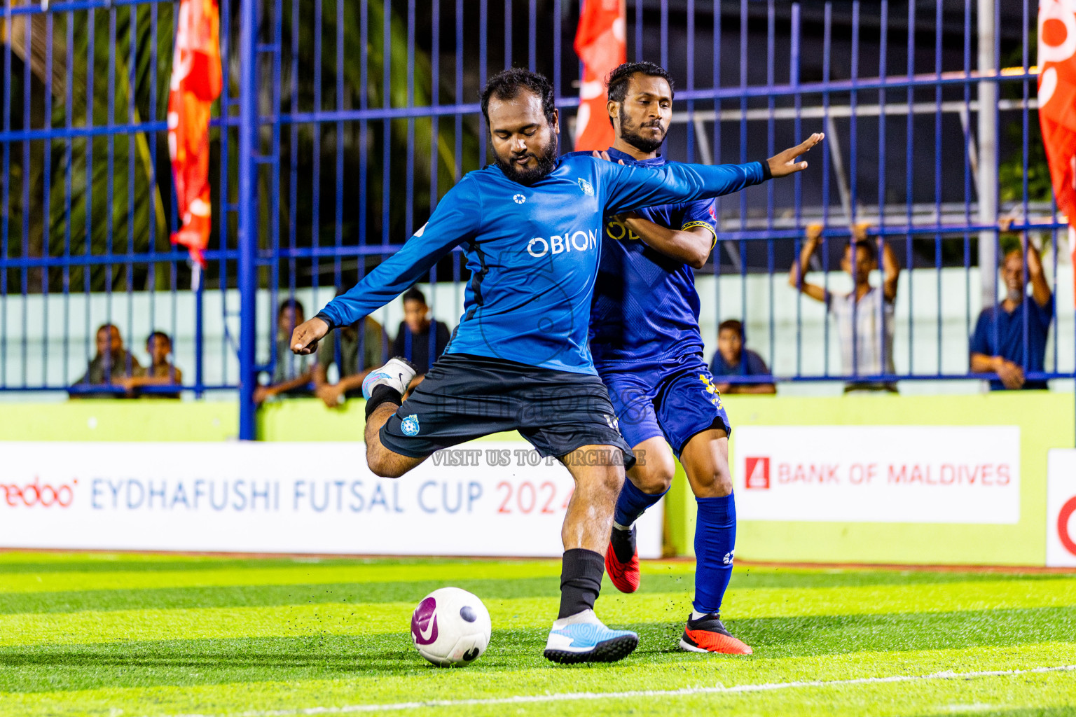 United V vs Eighty Four FC in Day 7 of Eydhafushi Futsal Cup 2024 was held on Sunday , 14th April 2024, in B Eydhafushi, Maldives Photos: Nausham Waheed / images.mv