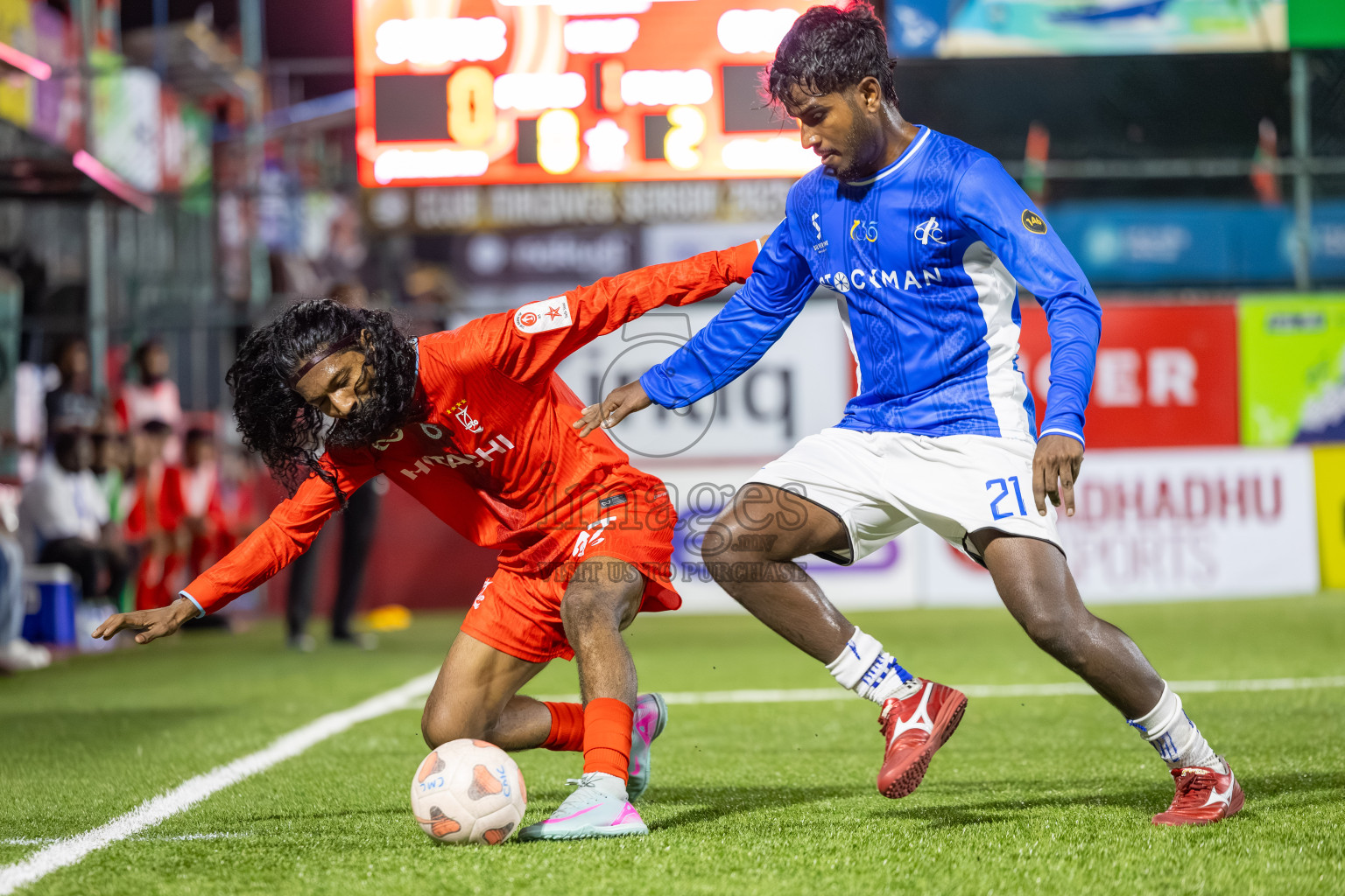 STO vs CRC in Day 4 of Club Maldives Cup 2025 was held in Rehendi Futsal Ground, Hulhumale', Maldives on Thursday, 2nd October 2025. Photos: Mohamed Mahfooz Moosa / images.mv