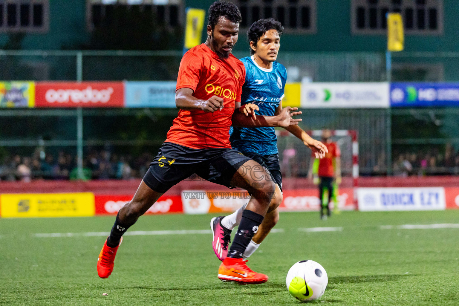 HDh Naivaadhoo vs HDh Nolhivaran in Day 23 of Golden Futsal Challenge 2024 was held on Tuesday , 6th February 2024 in Hulhumale', Maldives Photos: Nausham Waheed / images.mv