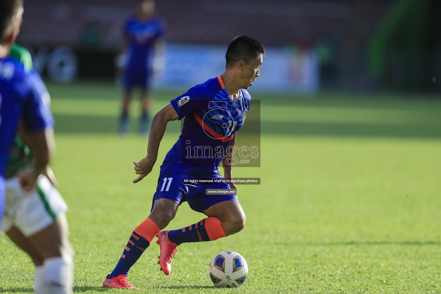 Bangladesh vs India in SAFF Championship 2021 held on 1st October 2021 in Galolhu National Stadium, Male', Maldives