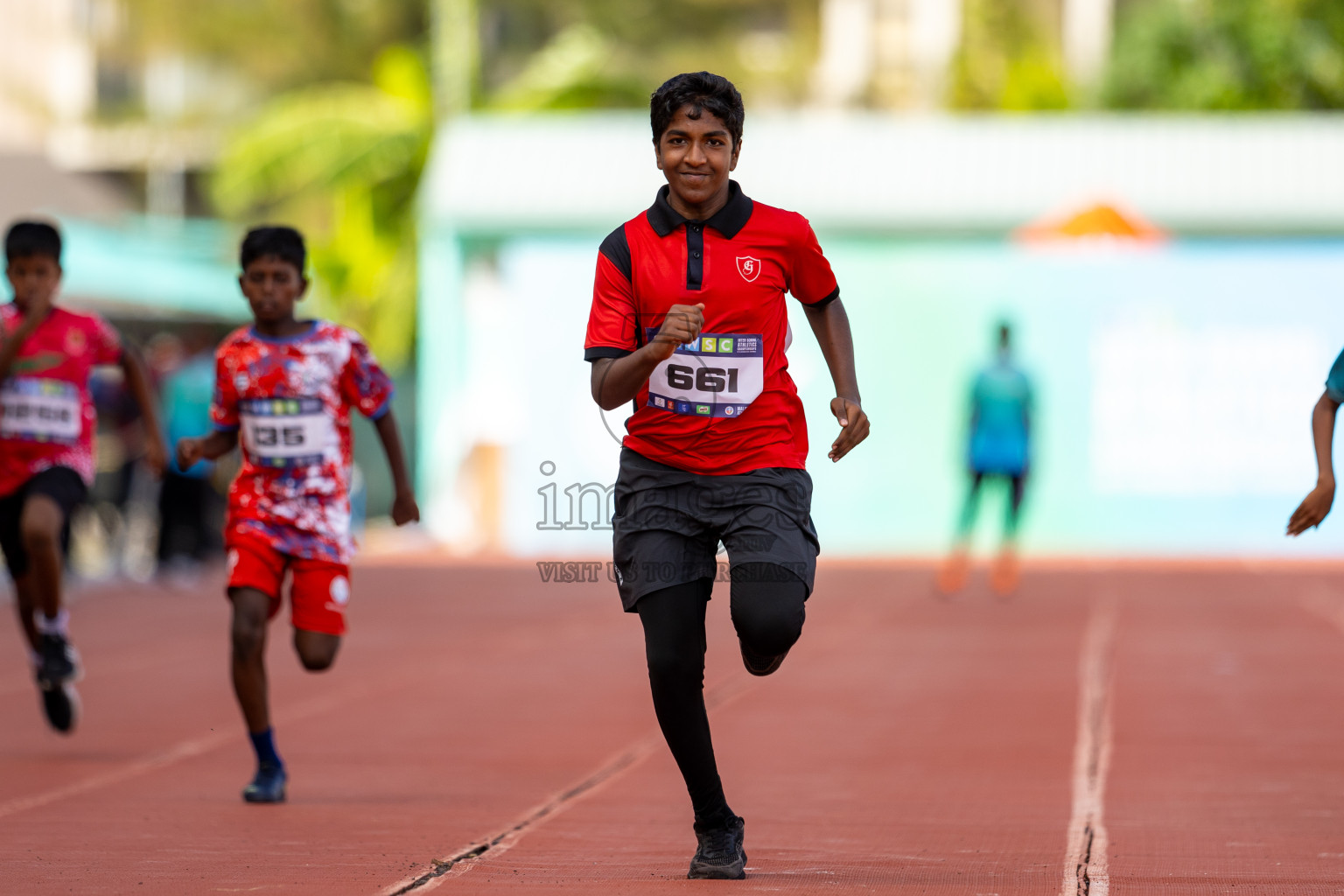 Day 2 of MWSC Interschool Athletics Championships 2024 held in Hulhumale Running Track, Hulhumale, Maldives on Sunday, 10th November 2024. Photos by: Ismail Thoriq / Images.mv