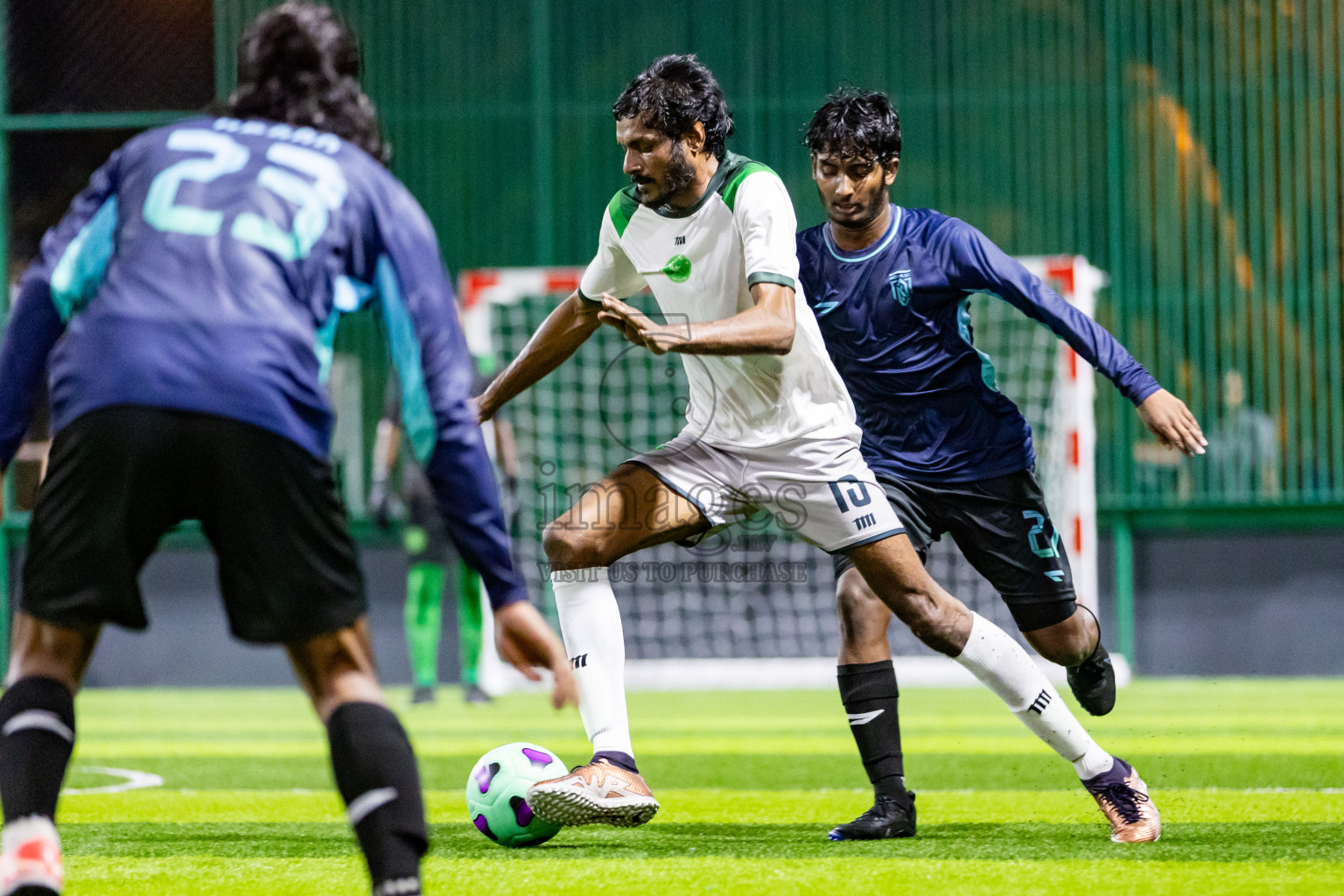 Nova SC vs Giraavarianz in Day 1 of BG Futsal Challenge 2024 was held on Thursday, 12th March 2024, in Male', Maldives Photos: Nausham Waheed / images.mv