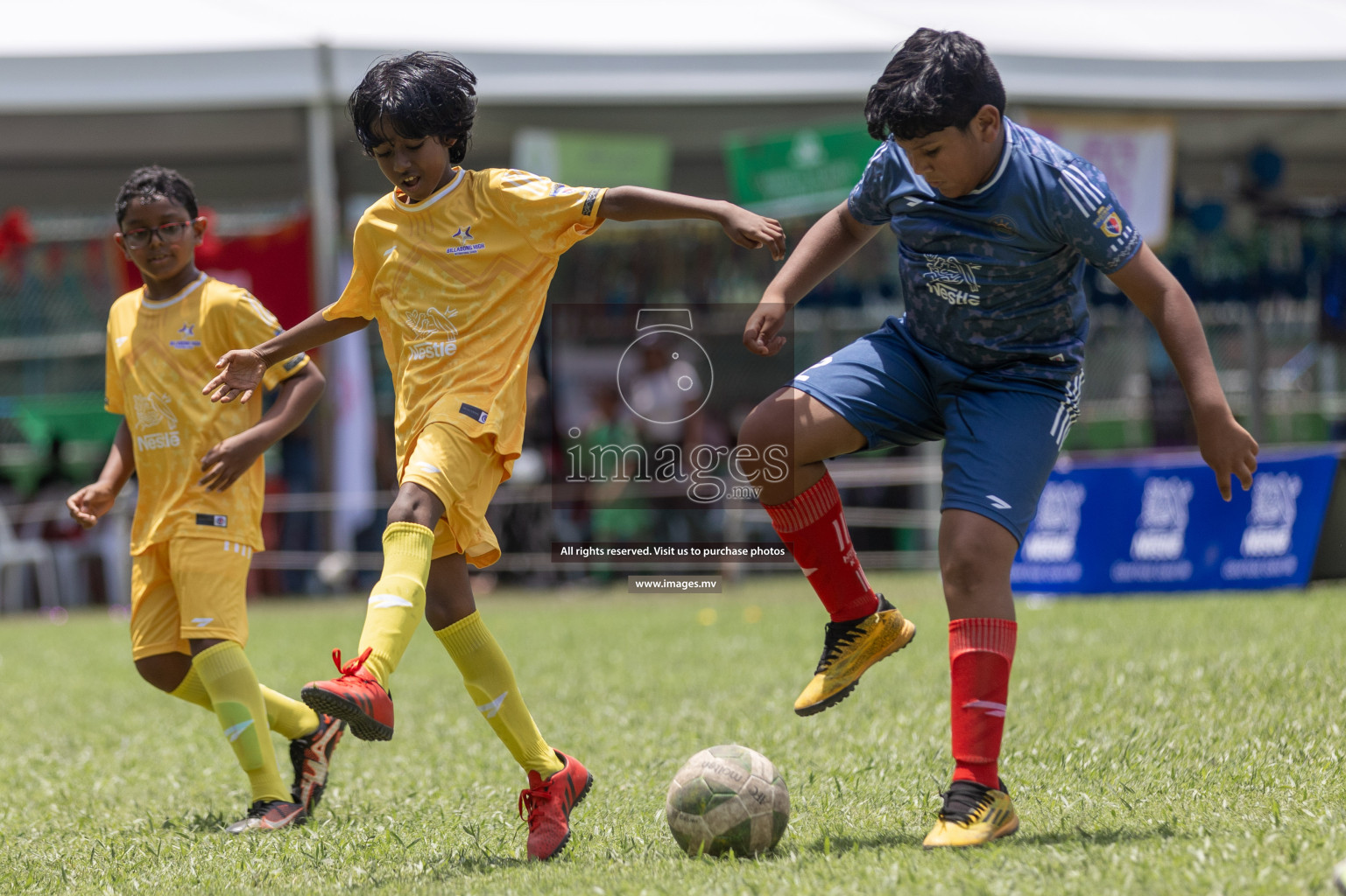 Day 1 of Nestle kids football fiesta, held in Henveyru Football Stadium, Male', Maldives on Wednesday, 11th October 2023 Photos: Shut Abdul Sattar/ Images.mv