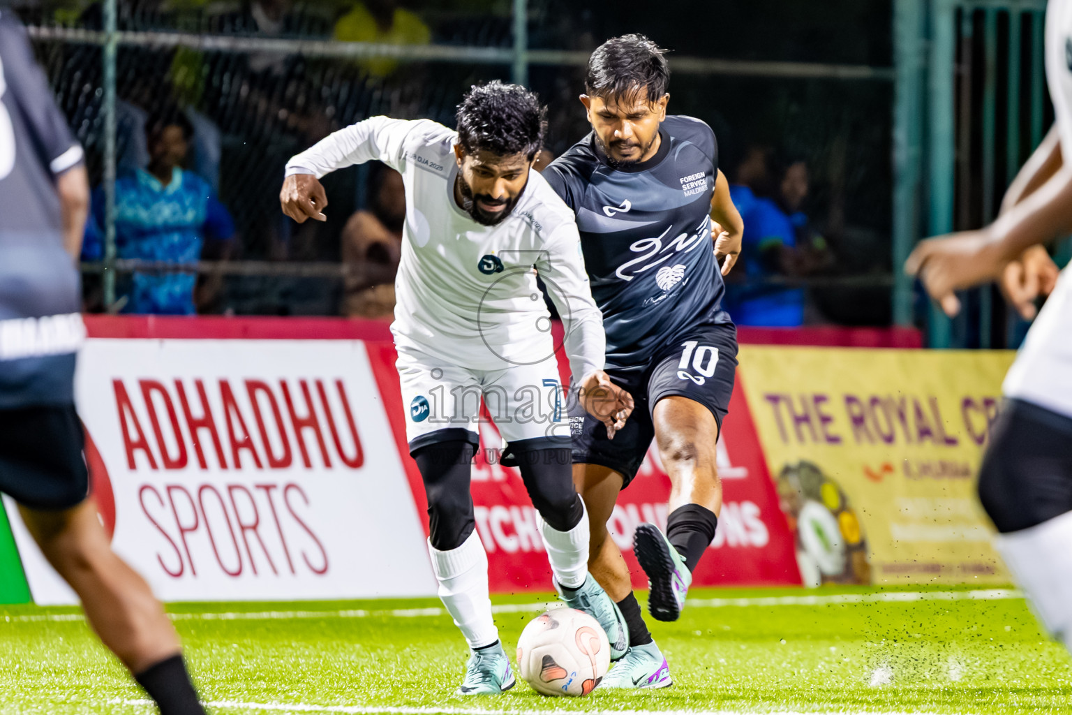 Club DJA vs Team Khaarijee in Day 10 of Club Maldives Cup Classic 2025 was held in Rehendi Futsal Ground, Hulhumale', Maldives on Wednesday, 24th September 2025. Photos: Nausham Waheed / images.mv