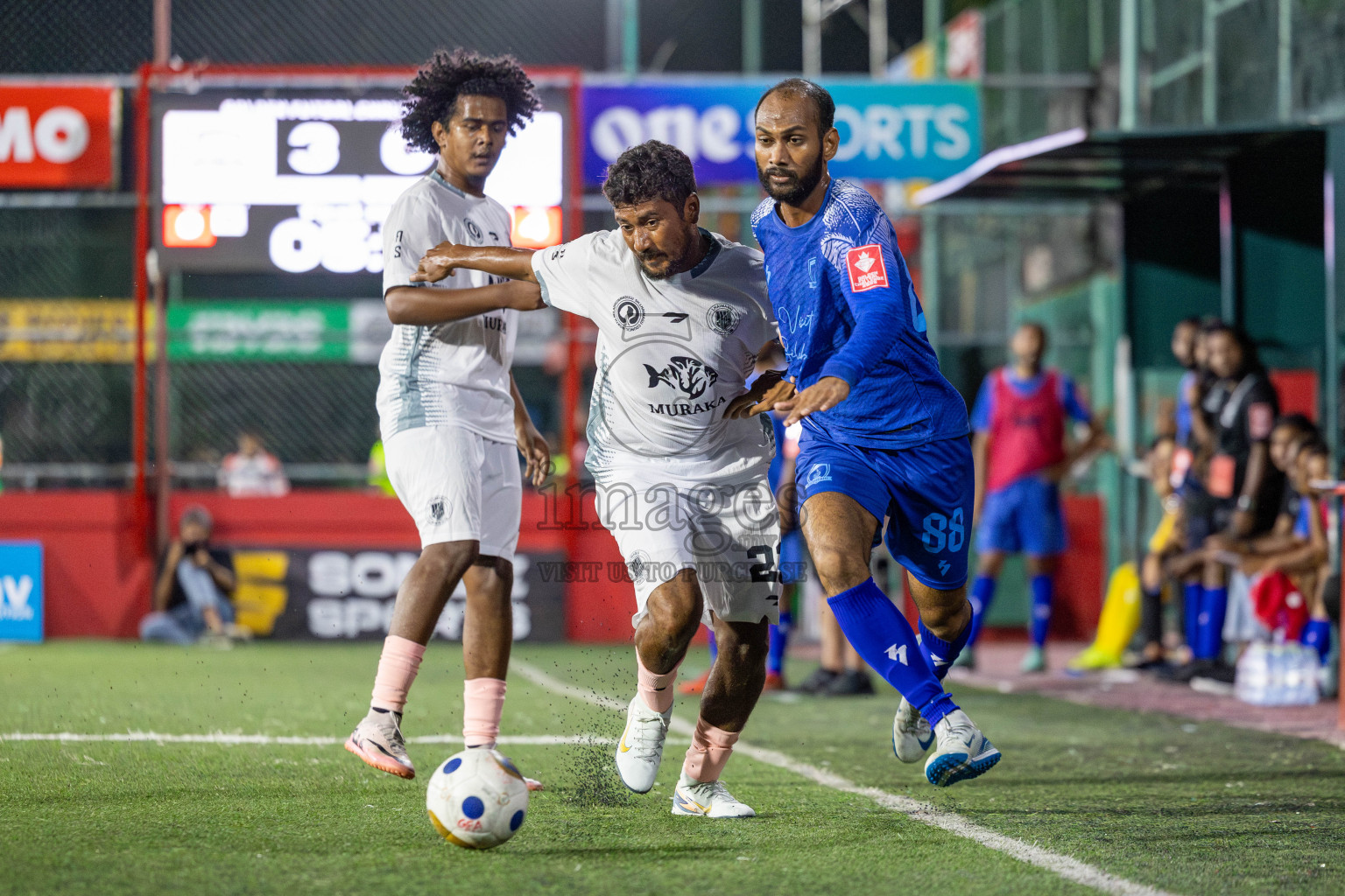 Sh Bilehfehi vs Sh Lhaimagu in Day 11 of Golden Futsal Challenge 2025 was held on Wednesday, 15th January 2025, in Hulhumale', Maldives Photos: Mohamed Mahfooz Moosa / images.mv