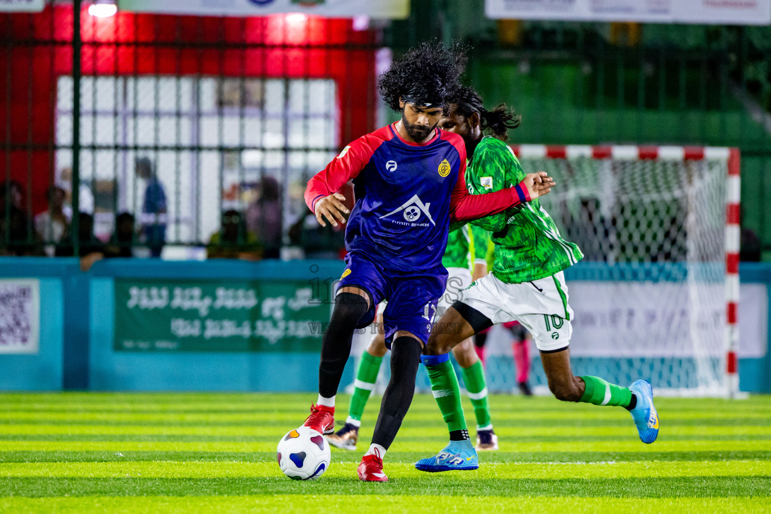 Fools SC vs FC Baaz in Day 2 of Laamehi Dhiggaru Ekuveri Futsal Challenge 2024 was held on Saturday, 27th July 2024, at Dhiggaru Futsal Ground, Dhiggaru, Maldives Photos: Nausham Waheed / images.mv