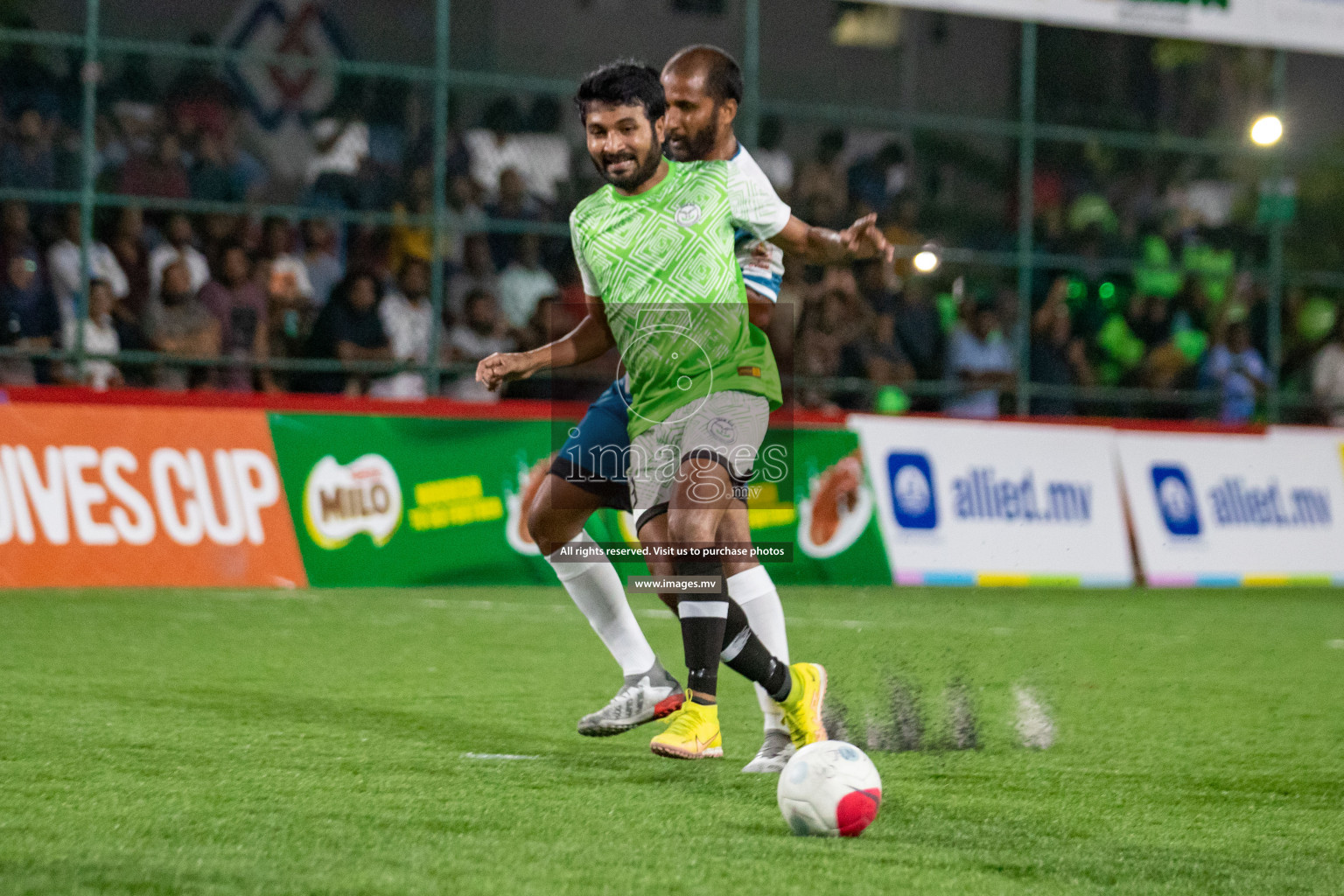 Club AVSEC vs TEAM DJA in Club Maldives Cup 2022 was held in Hulhumale', Maldives on Sunday, 9th October 2022. Photos: Hassan Simah / images.mv