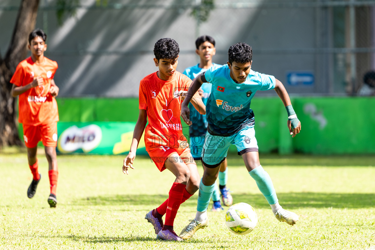 Day 4 of MILO Academy Championship 2024 (U-14) was held in Henveyru Stadium, Male', Maldives on Sunday, 3rd November 2024. 
Photos: Hassan Simah / Images.mv