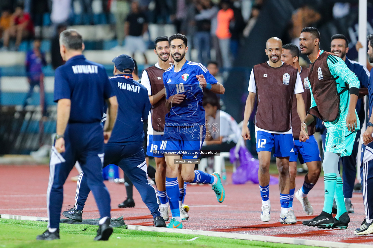 Kuwait vs India in the Final of SAFF Championship 2023 held in Sree Kanteerava Stadium, Bengaluru, India, on Tuesday, 4th July 2023. Photos: Nausham Waheed, Hassan Simah / images.mv