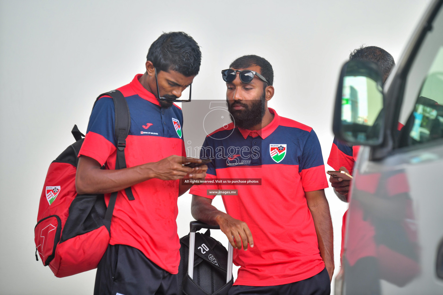 The Senior Men's National Team depart to Japan Training Camp from Maafannu Bus Terminal, Male', Maldives on 5th June 2023 Photos: Nausham Waheed/ Images.mv