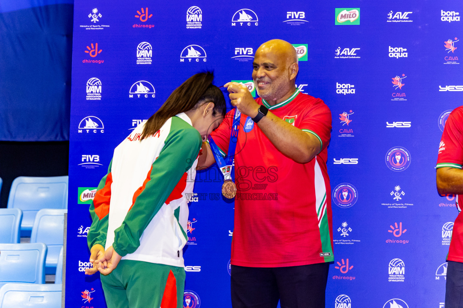 Final of CAVA Woman's Volleyball Challenge Cup 2024 was held in Social Center, Male', Maldives on Wednesday, 11th September 2024. Photos: Nausham Waheed / images.mv