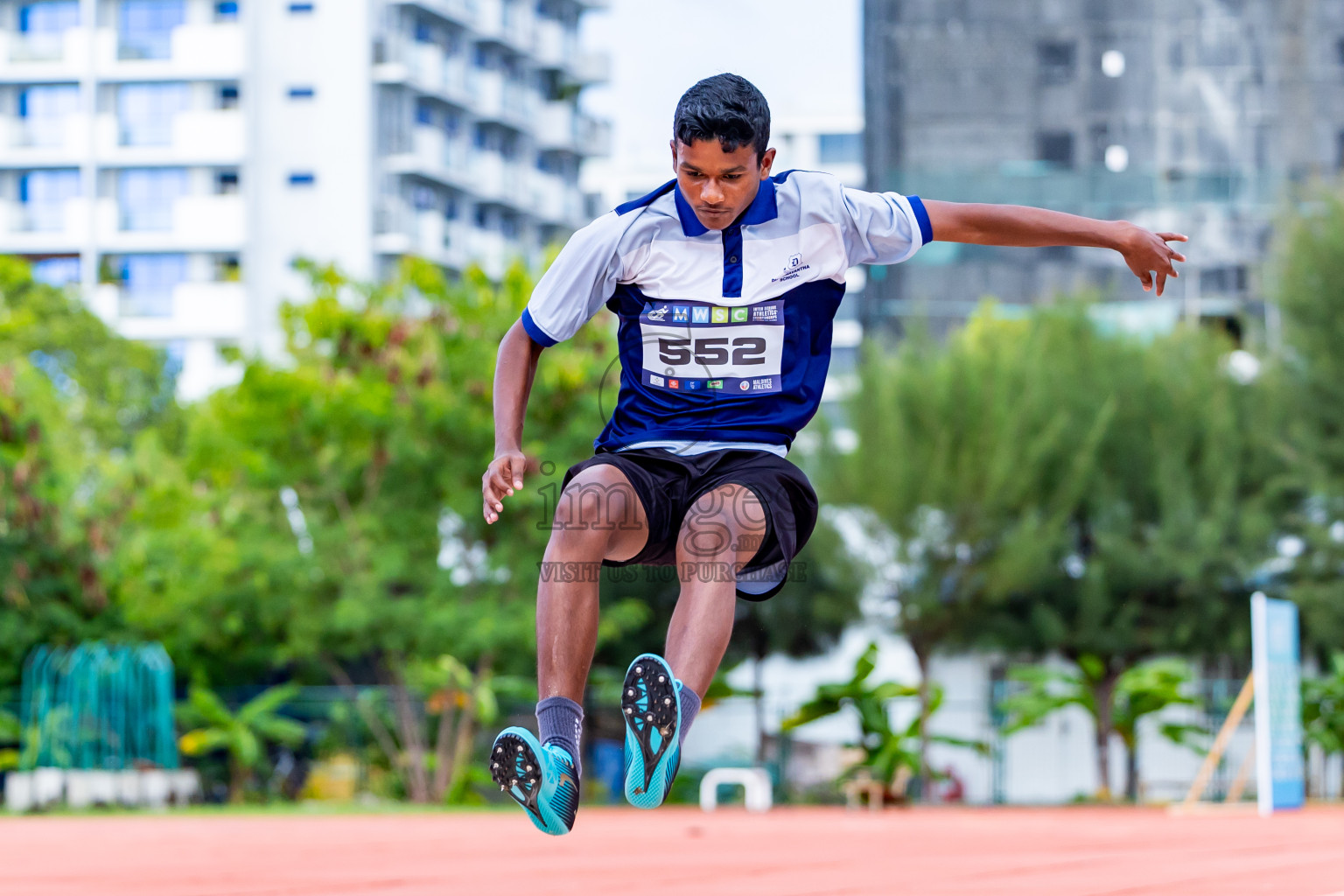 Day 3 of MWSC Interschool Athletics Championships 2024 held in Hulhumale Running Track, Hulhumale, Maldives on Monday, 11th November 2024. Photos by:  Nausham Waheed / Images.mv