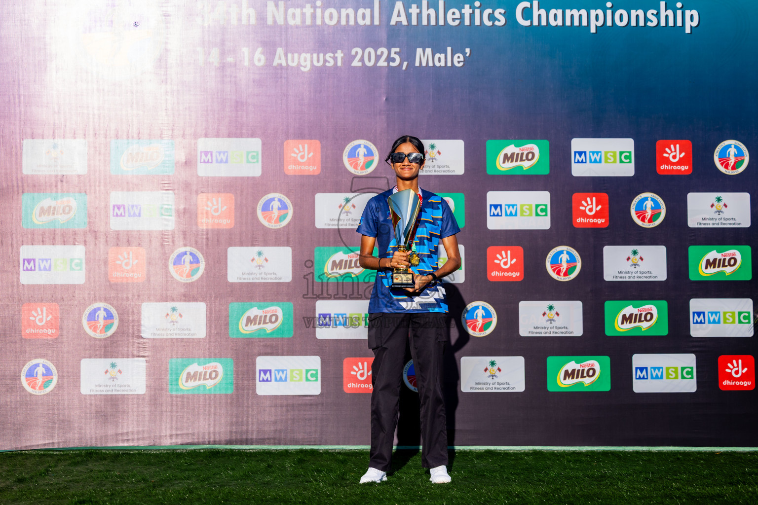 Day 3 of National Athletics Championship 2025 was held at Ekuveni Running Ground in Male', Maldives on Saturday, 16th August 2025. Photos: Nausham Waheed / images.mv