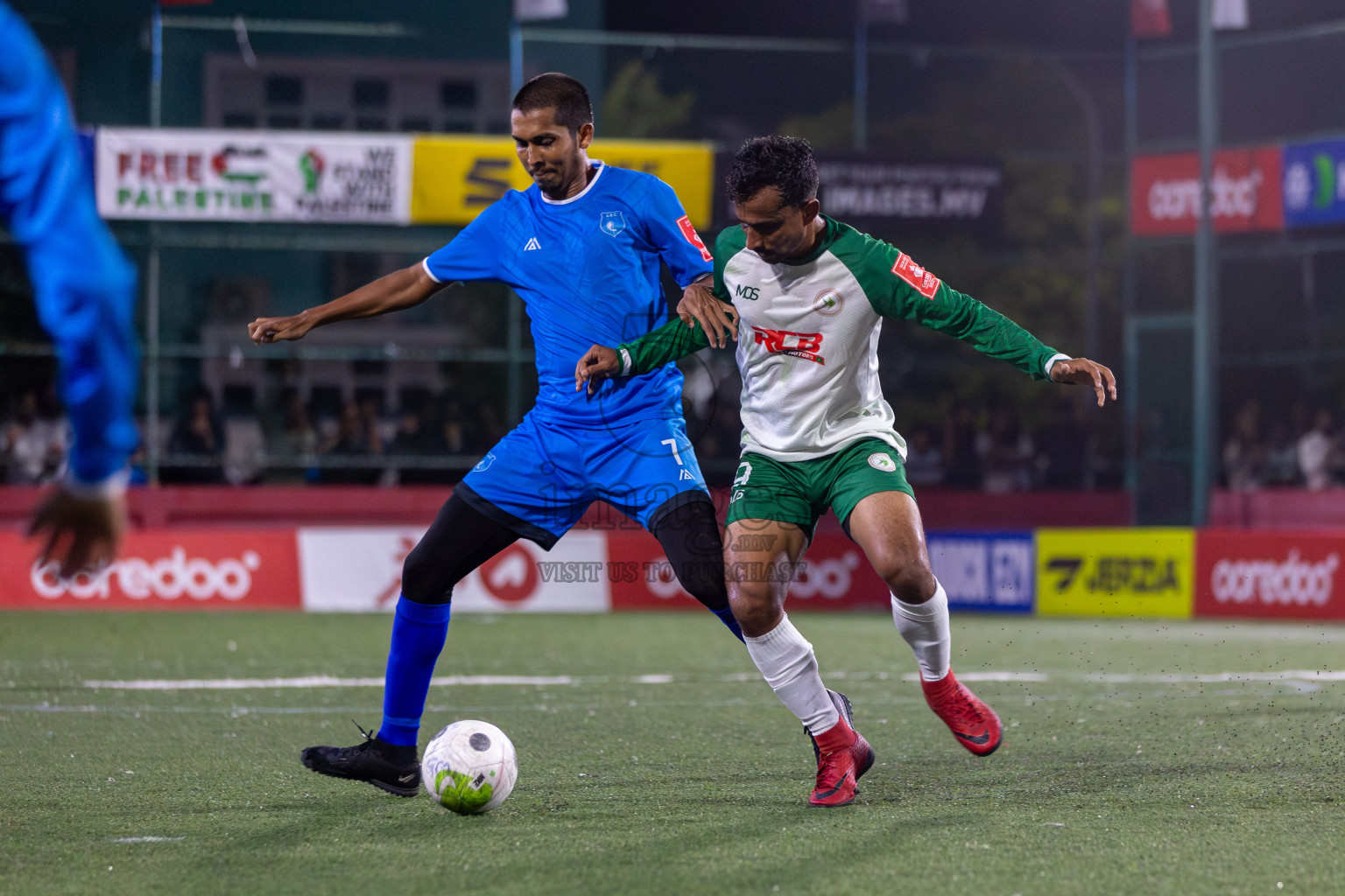 R Alifushi vs R Maduvvari in Day 8 of Golden Futsal Challenge 2024 was held on Monday, 22nd January 2024, in Hulhumale', Maldives Photos: Mohamed Mahfooz Moosa / images.mv