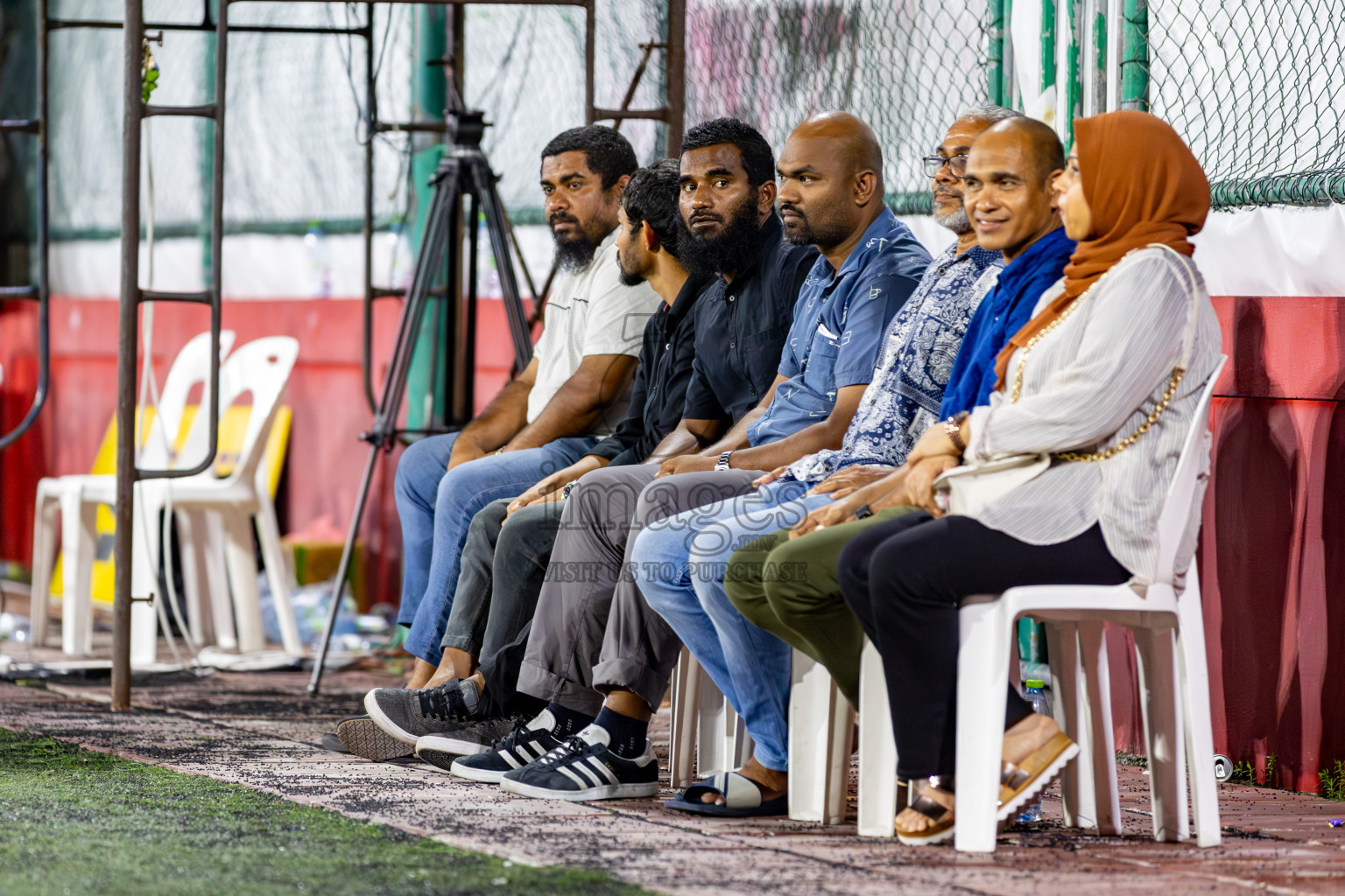 S. Hithadhoo VS Dhandimagu on Day 33 of Golden Futsal Challenge 2024, held on Sunday, 18th February 2024, in Hulhumale', Maldives Photos: Hassan Simah / images.mv