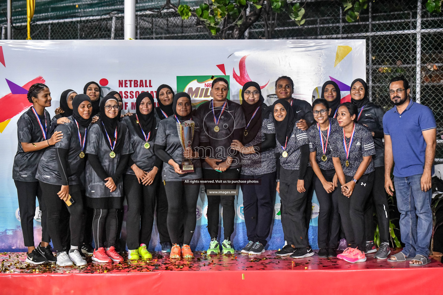 Final of Inter-School Parents Netball Tournament was held in Male', Maldives on 4th December 2022. Photos: Nausham Waheed / images.mv