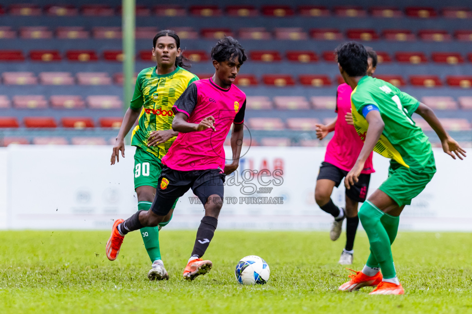 Maziya SRC vs United Victory in Day 6 of Under 19 Youth Championship 2024 was held at National Stadium in Male', Maldives on Tuesday, 24th June 2024. Photos: Nausham Waheed / images.mv