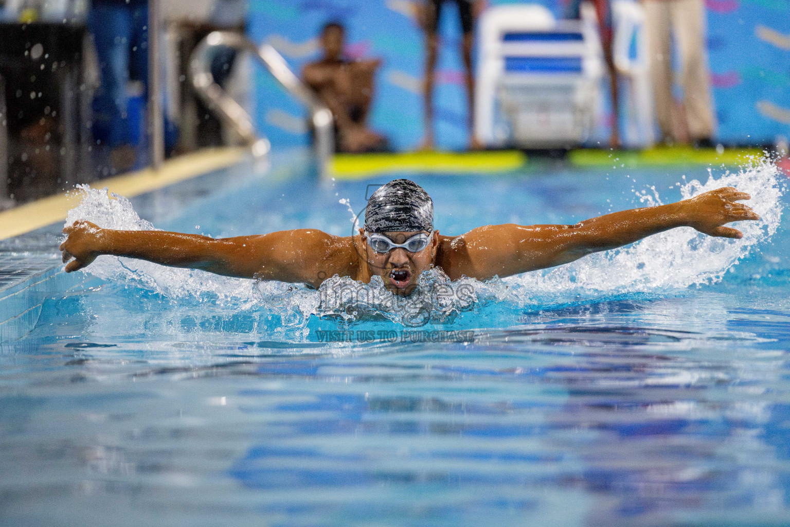 Day 4 of National Swimming Competition 2024 held in Hulhumale', Maldives on Monday, 16th December 2024. 
Photos: Hassan Simah / images.mv