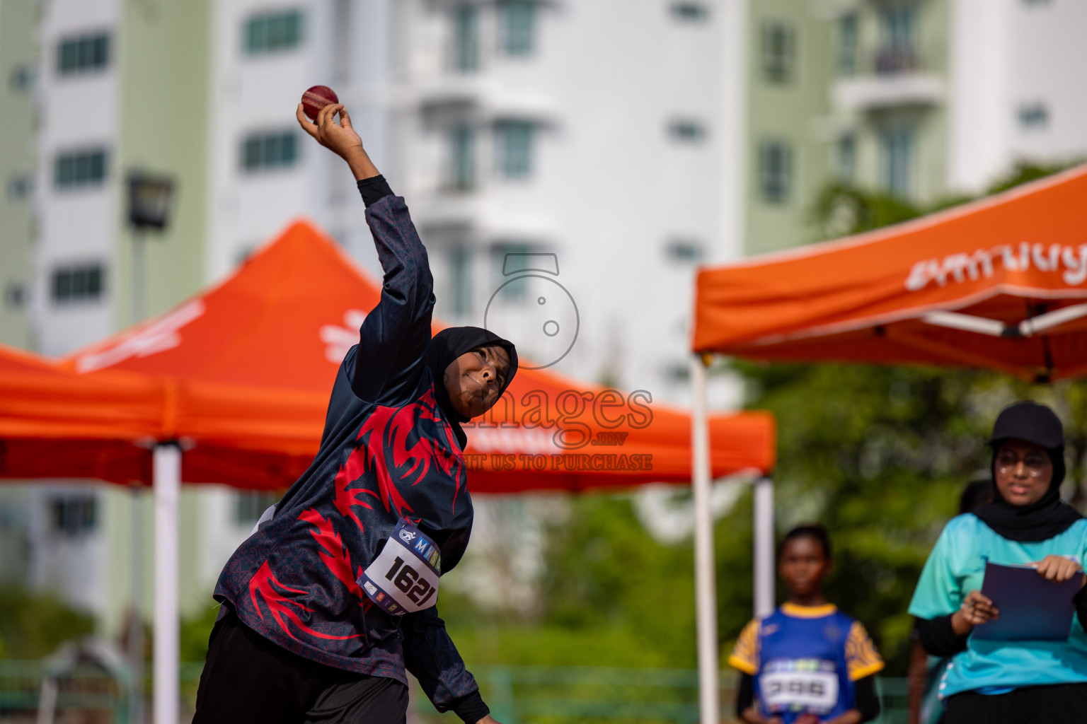 Day 1 of MWSC Interschool Athletics Championships 2024 held in Hulhumale Running Track, Hulhumale, Maldives on Saturday, 9th November 2024. 
Photos by: Hassan Simah / Images.mv