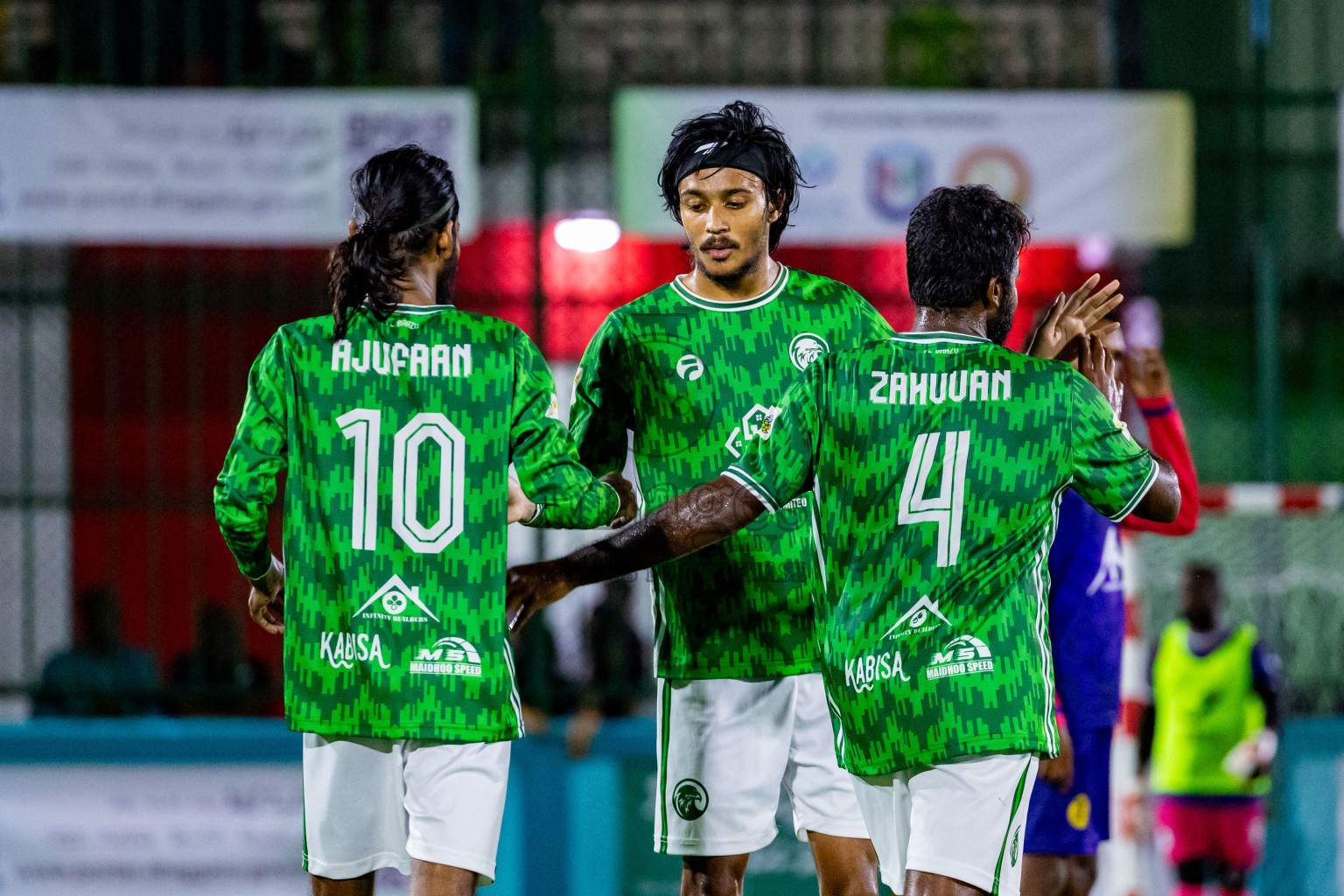 Fools SC vs FC Baaz in Day 2 of Laamehi Dhiggaru Ekuveri Futsal Challenge 2024 was held on Saturday, 27th July 2024, at Dhiggaru Futsal Ground, Dhiggaru, Maldives Photos: Nausham Waheed / images.mv