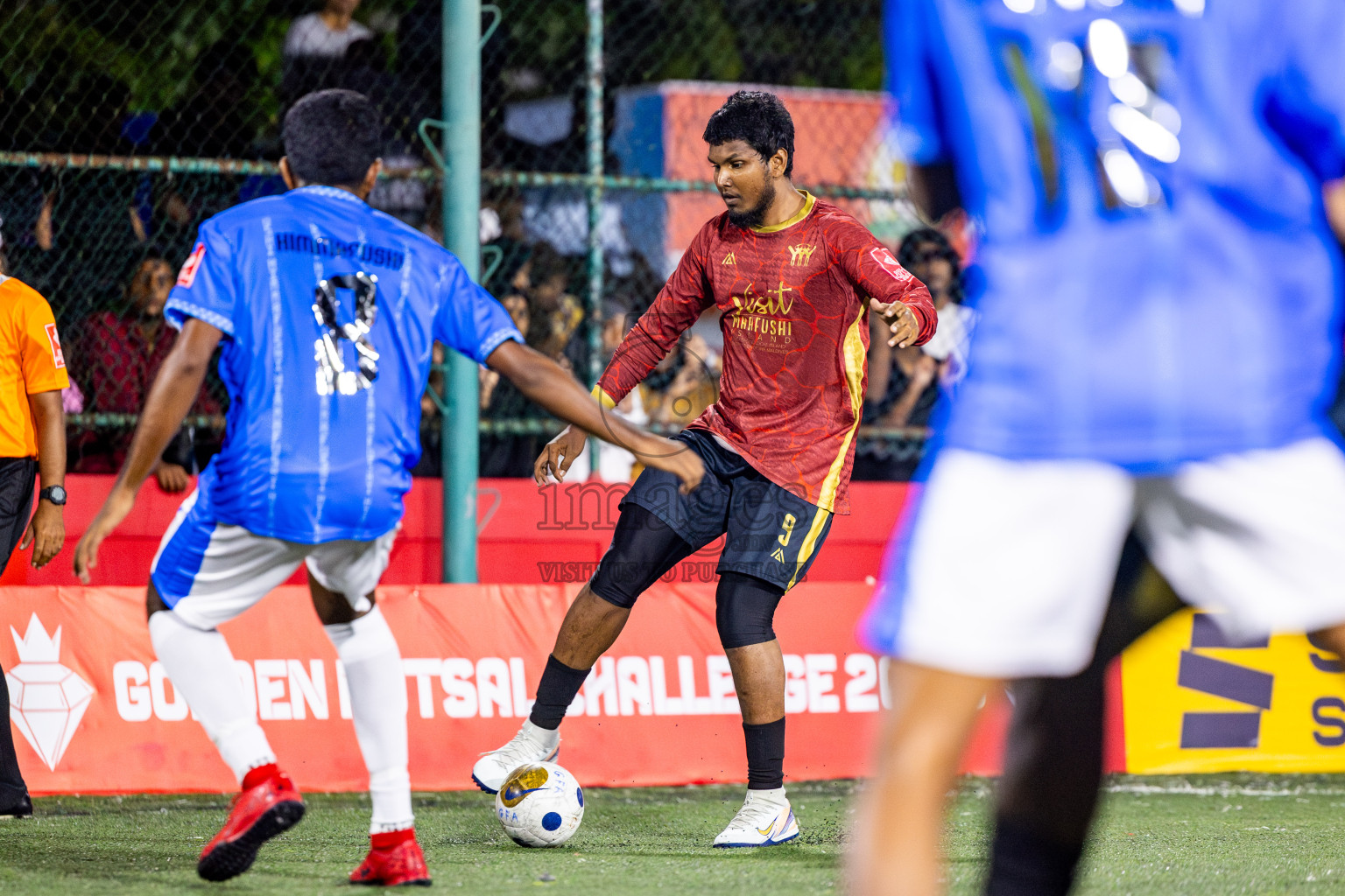 K Himmafushi vs K Maafushi on Day 18 of Golden Futsal Challenge 2025 was held on Thursday, 23rd January 2025, in Hulhumale', Maldives. Photos: Nausham Waheed / images.mv