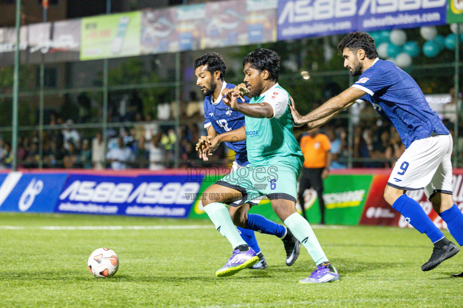 MACL vs Club Immigration in Day 7 of Club Maldives Cup 2025 was held in Rehendhi Futsal Ground, Hulhumale', Maldives on Tuesday, 7 October 2025. 
Photos: Hassan Simah / images.mv