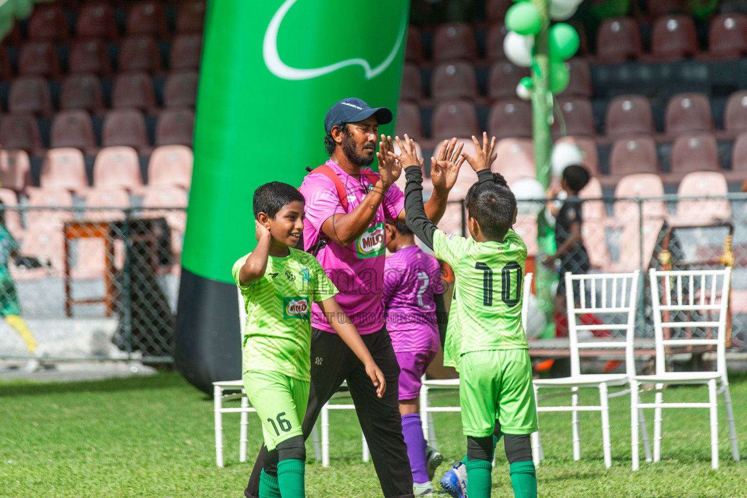 Day 2 of MILO Kids Football Fiesta was held at National Stadium in Male', Maldives on Saturday, 24th February 2024.