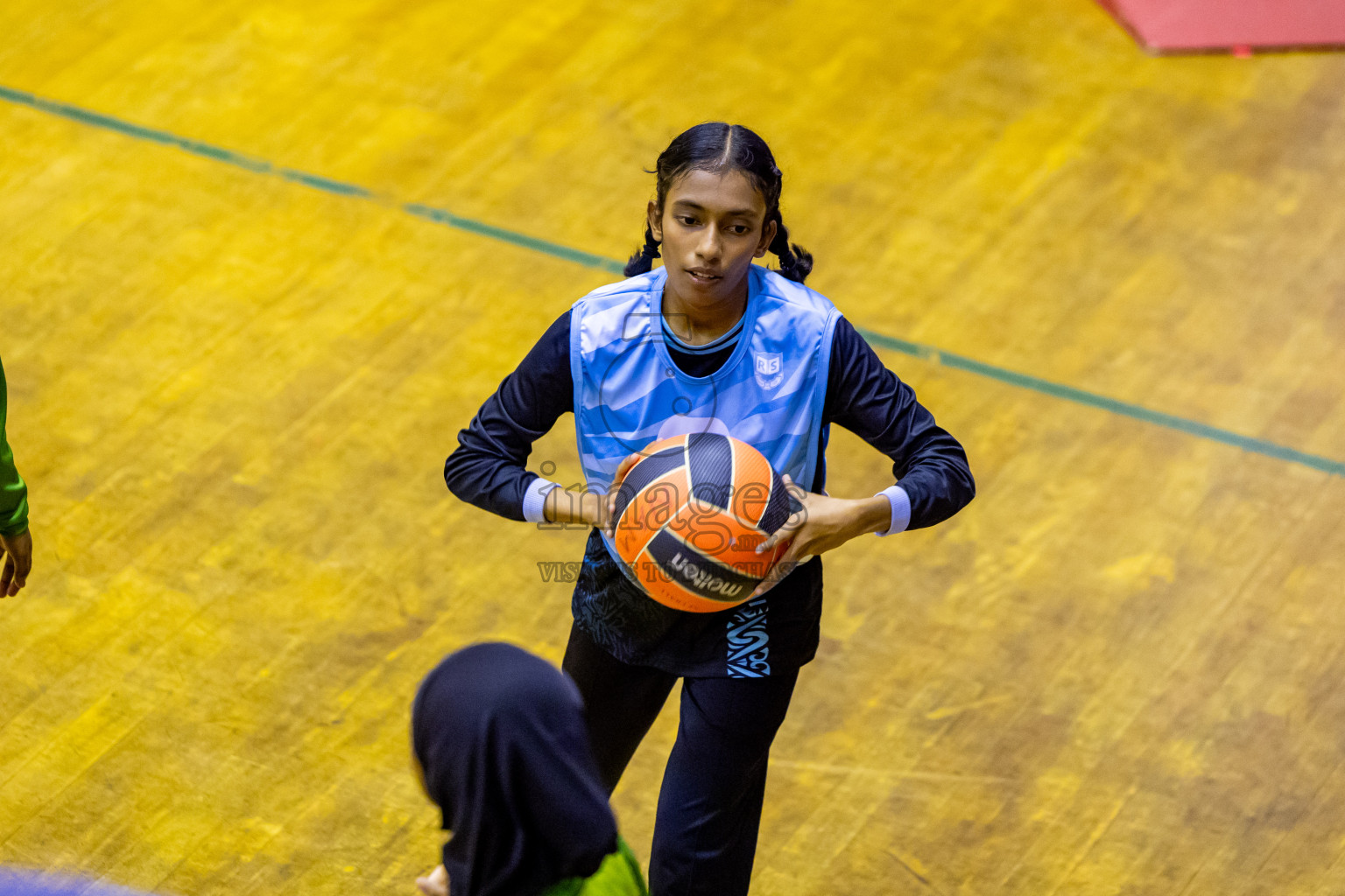 Day 9 of 25th Inter-School Netball Tournament was held in Social Center at Male', Maldives on Monday, 19th August 2024. Photos: Nausham Waheed / images.mv