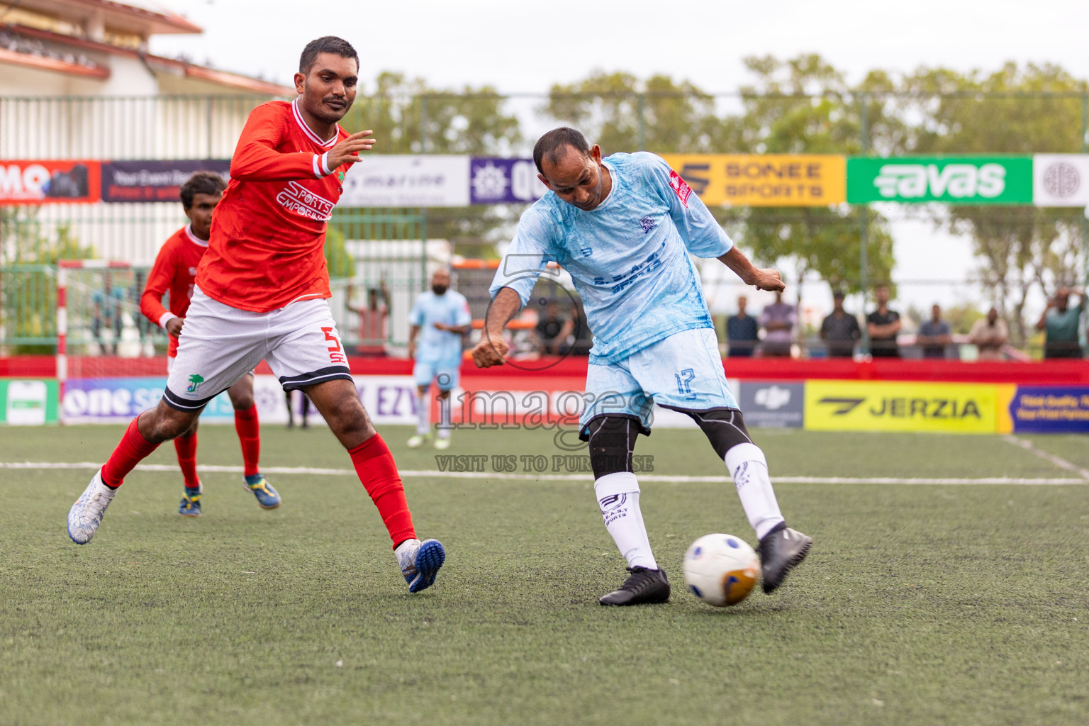 ADh Kunburudhoo VS ADh Dhangethi in Day 6 of Golden Futsal Challenge 2025 on Friday, 6th January 2025, in Hulhumale', Maldives 
Photos: Hassan Simah / images.mv