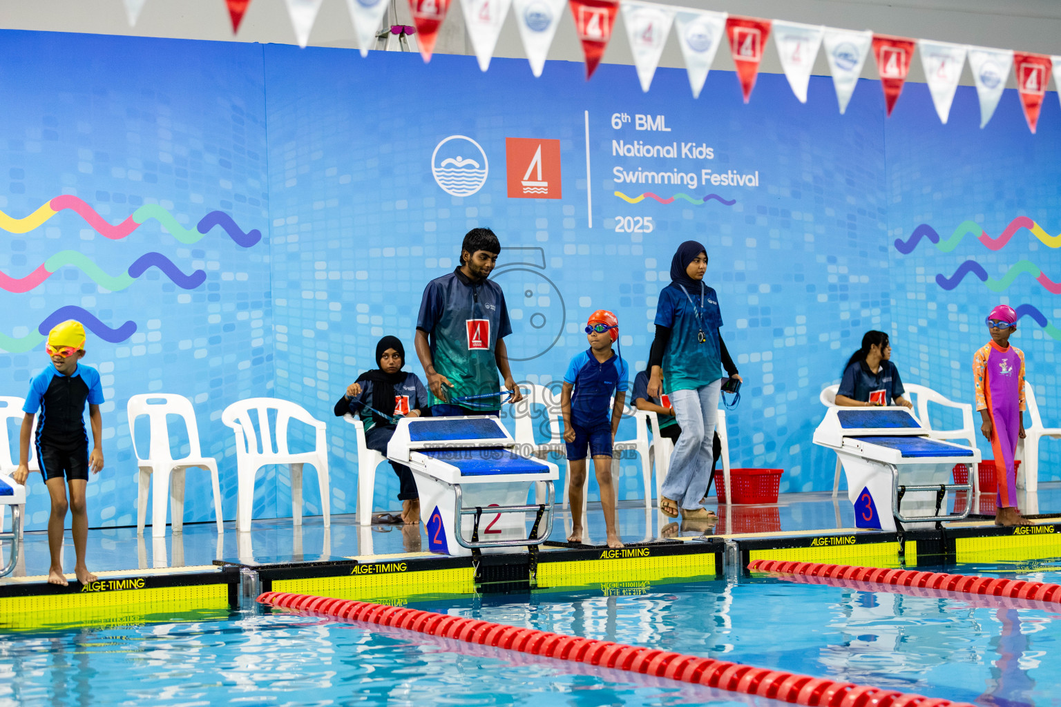 Day 2 of BML 6th National Kids Swimming Kids Festival 2025 held in Hulhumale', Maldives on Tuesday, 4th November 2024. Photos: Hassan Simah / images.mv