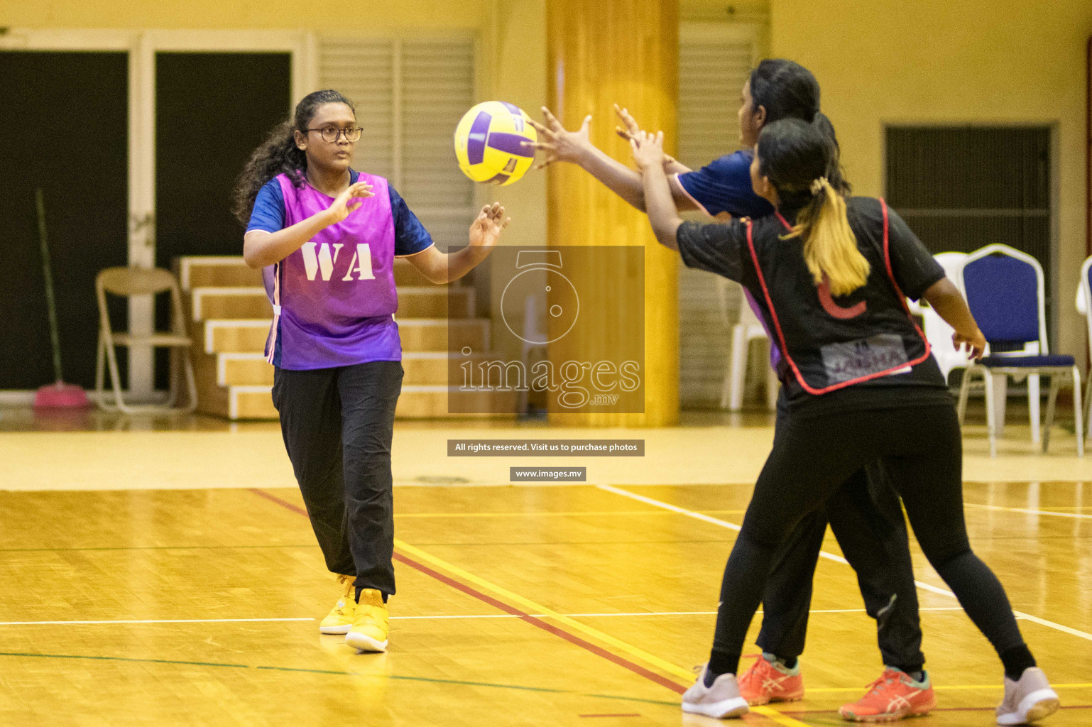 Kulhudhuffushi Youth & R.C vs Shining Star Sports Club in the Semi Finals of Milo National Netball Tournament 2021 held on 3 December 2021 in Male', Maldives, photos by Maanish