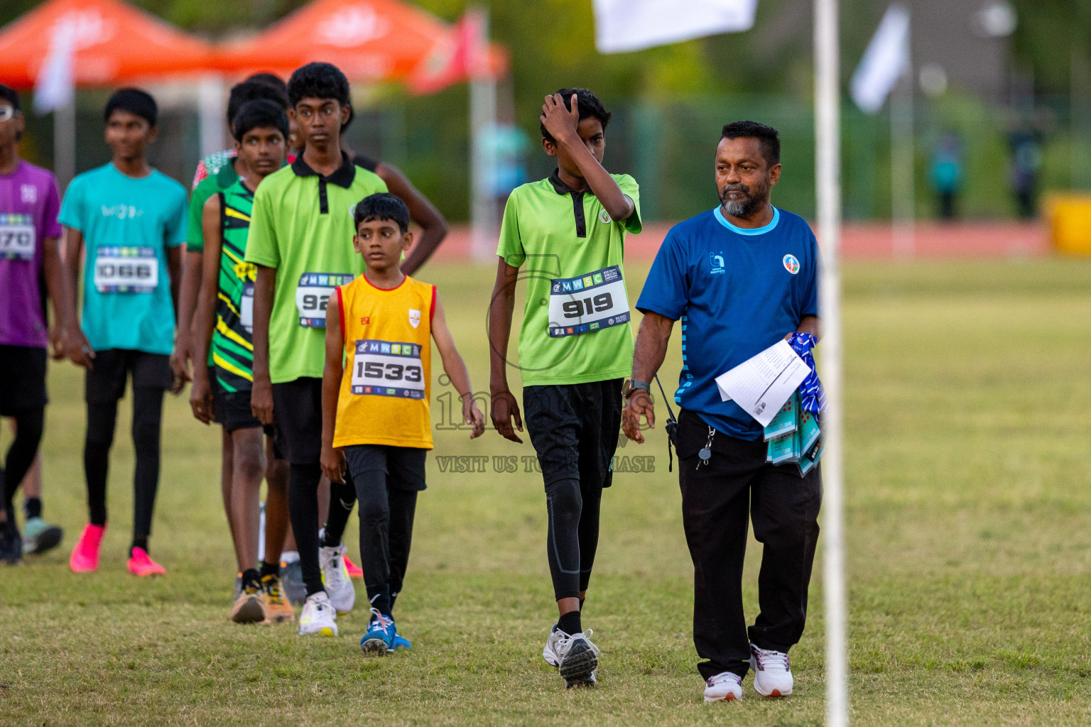 Day 1 of MWSC Interschool Athletics Championships 2024 held in Hulhumale Running Track, Hulhumale, Maldives on Saturday, 9th November 2024. Photos by: Ismail Thoriq / Images.mv