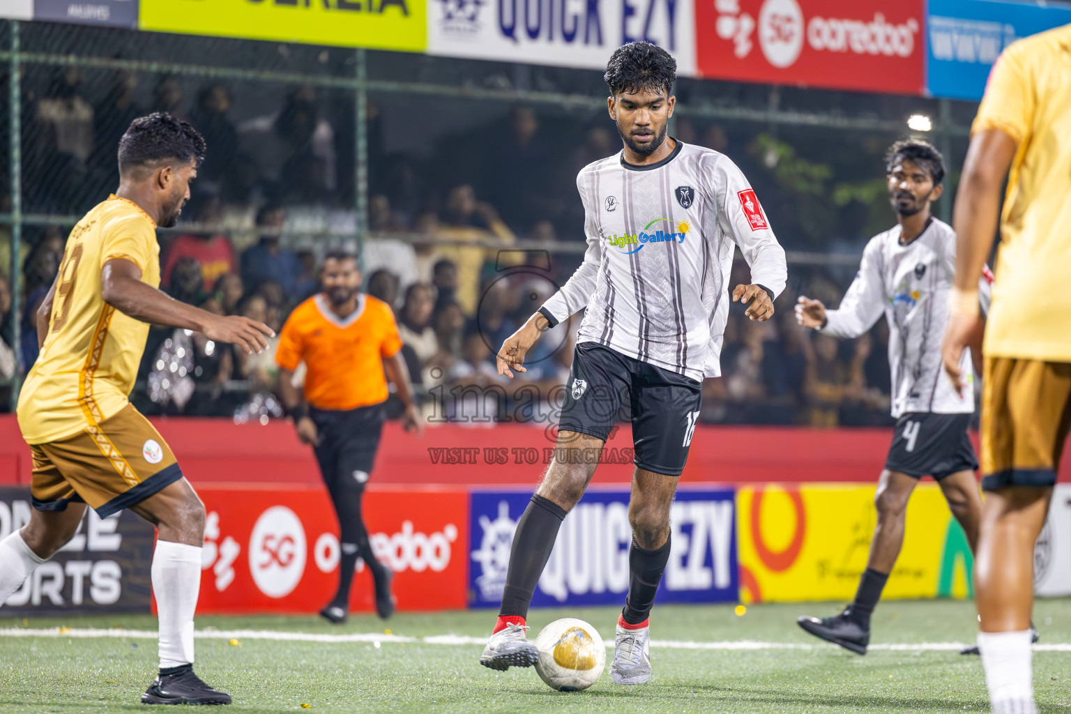 N Holhudhoo vs N Miladhoo in Noonu Atoll Final in Day 24 of Golden Futsal Challenge 2025 was held on Tuesday , 28th January 2025, in Hulhumale', Maldives. Photos: Ismail Thoriq / images.mv