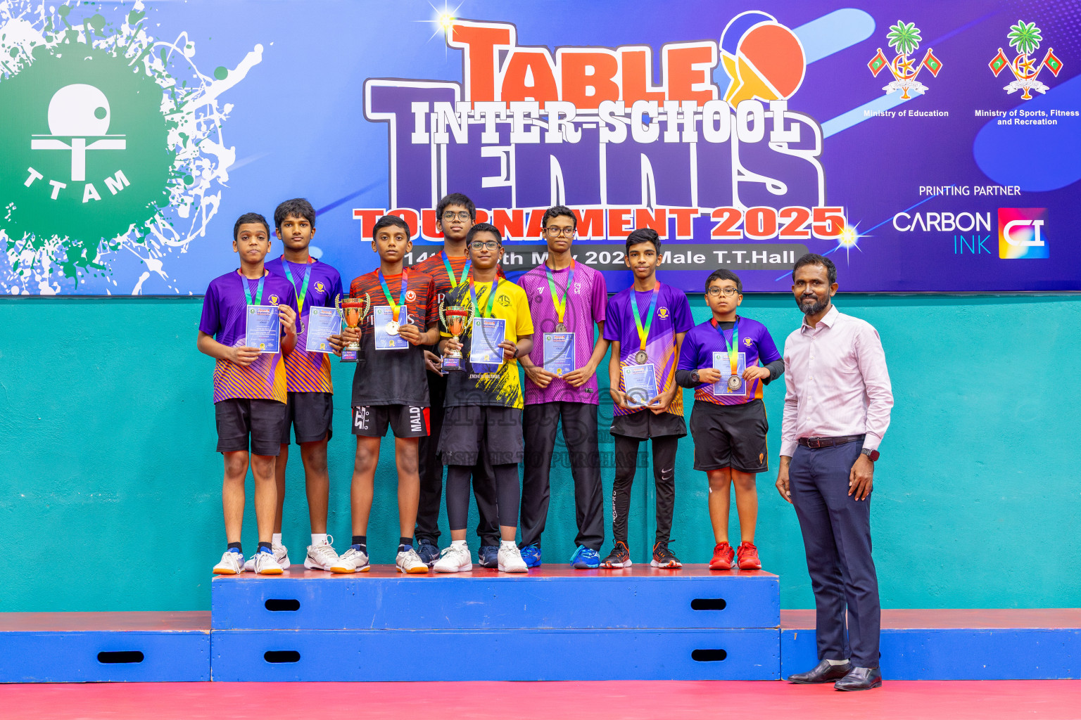 Day 8 of Interschool Table Tennis Tournament 2025 held at Male' TT Hall, Male', Maldives on Thursday, 22nd May 2025.
Photos by: Ismail Thoriq / images.mv
