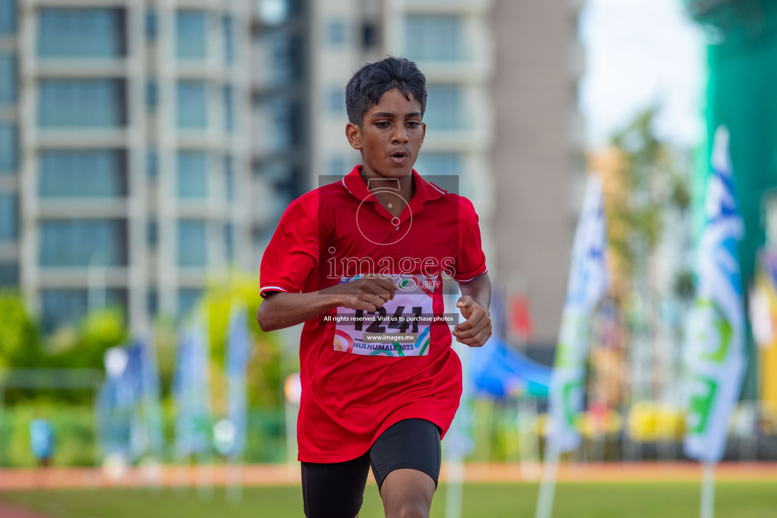 Day two of Inter School Athletics Championship 2023 was held at Hulhumale' Running Track at Hulhumale', Maldives on Sunday, 15th May 2023. Photos: Nausham Waheed / images.mv