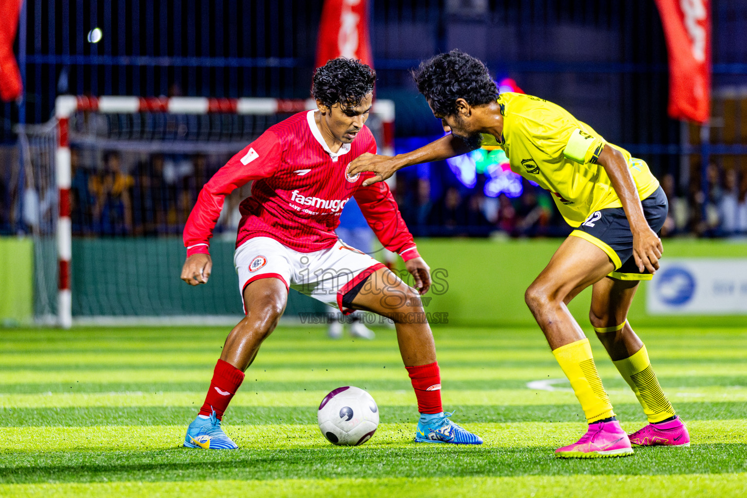 CC Sports Club vs Vela Sports Club in Day 7 of Eydhafushi Futsal Cup 2024 was held on Sunday , 14th April 2024, in B Eydhafushi, Maldives Photos: Nausham Waheed / images.mv