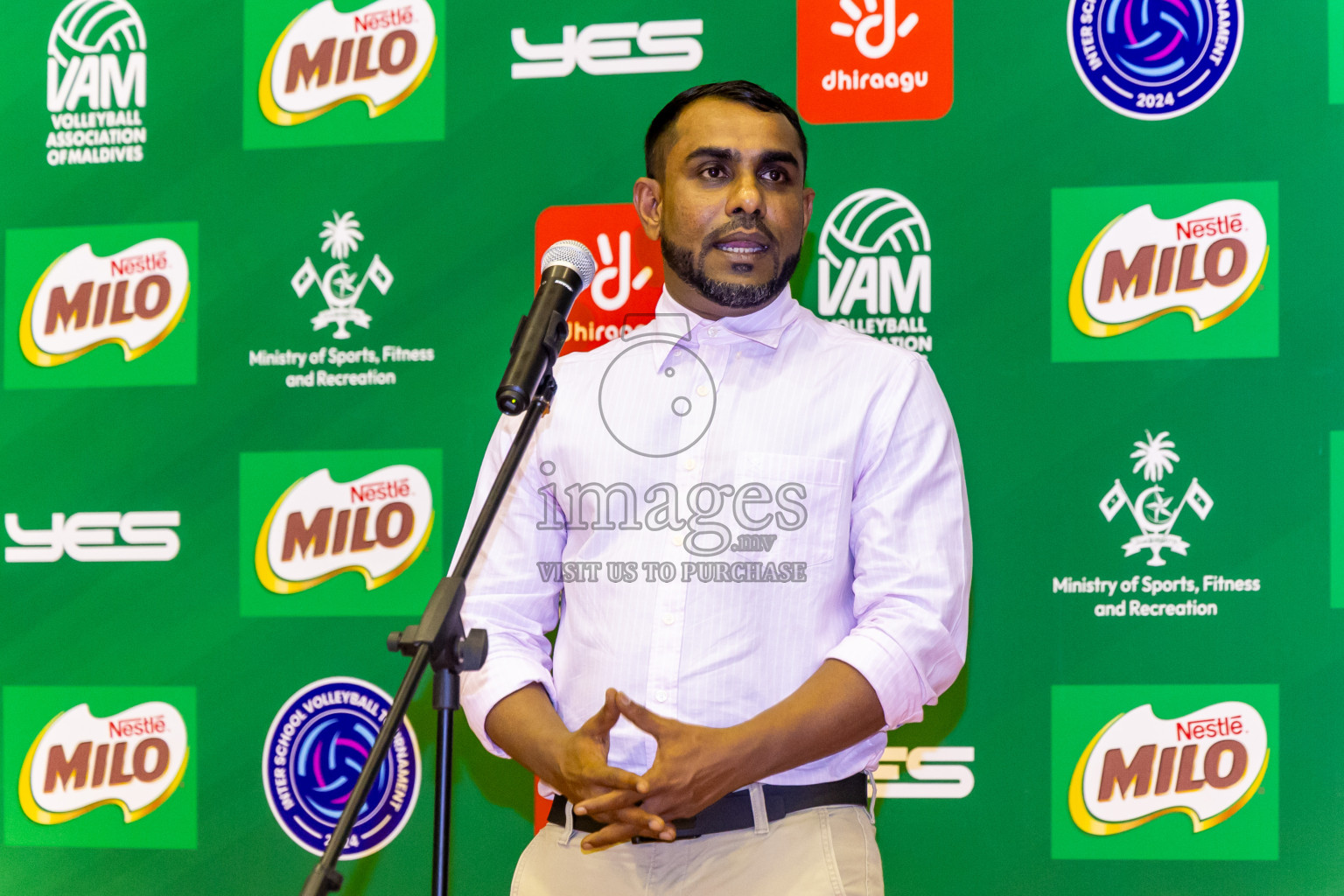 Finals of Interschool Volleyball Tournament 2024 was held in Social Center at Male', Maldives on Friday, 6th December 2024. Photos: Nausham Waheed / images.mv