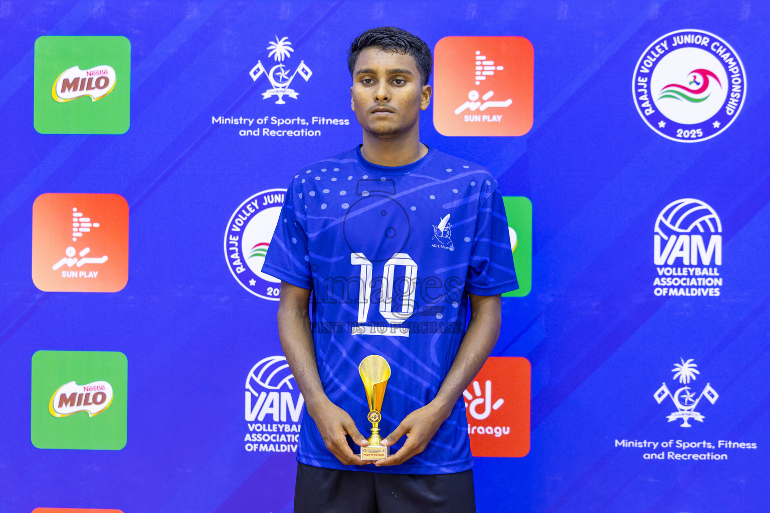 ADh Maamigili vs Male' City in the Finals of MILO Raajje Volley Junior Championship 2025 (U16 Boys) was held in Social Center Indoor Hall, Maldives on Saturday, 27th September 2025. Photos: Ismail Thoriq / images.mv