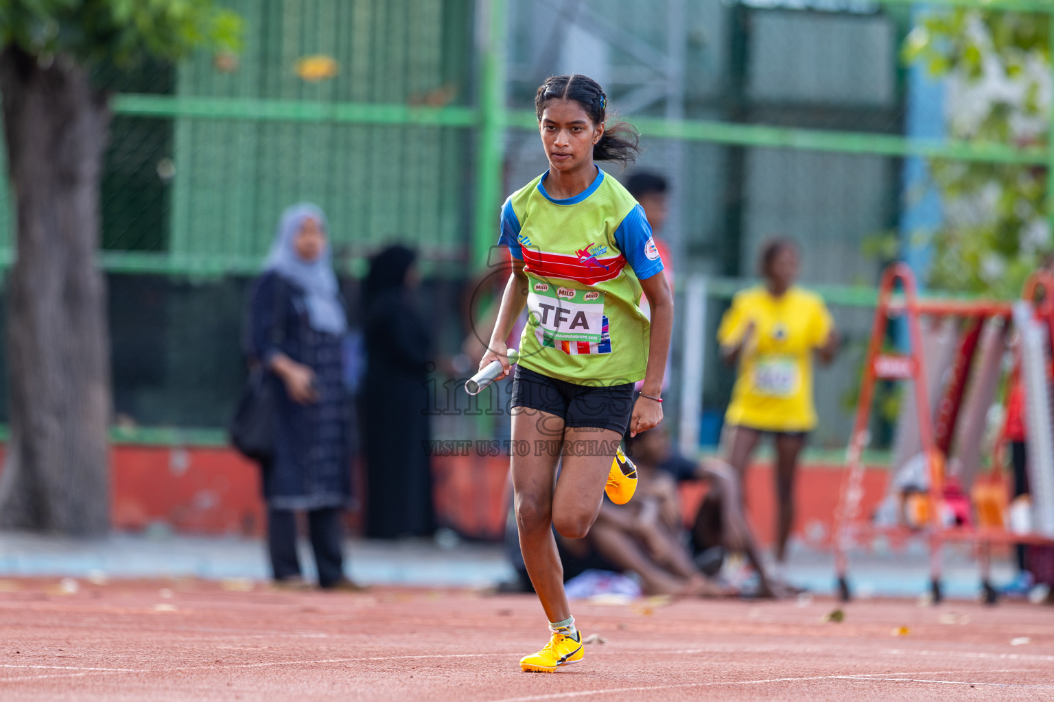 Day 2 of 12th Milo Association Championships was held in Ekuveni Track at Male', Maldives on Friday, 25th April 2025. Photos: Ismail Thoriq / images.mv