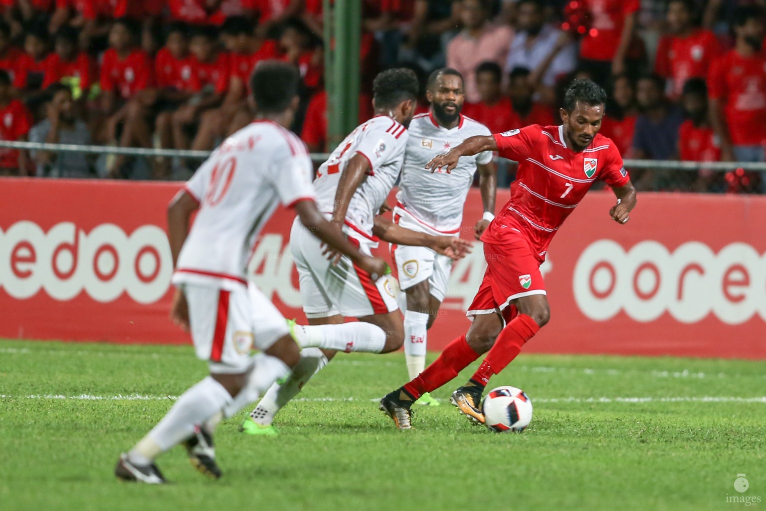 Asian Cup Qualifier between Maldives and Oman in National Stadium, on 10 October 2017 Male' Maldives. ( Images.mv Photo: Abdulla Abeedh )