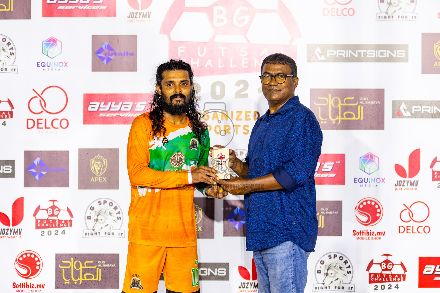 UNF vs Holiday SC in Day 8 of BG Futsal Challenge 2024 was held on Tuesday, 19th March 2024, in Male', Maldives Photos: Nausham Waheed / images.mv