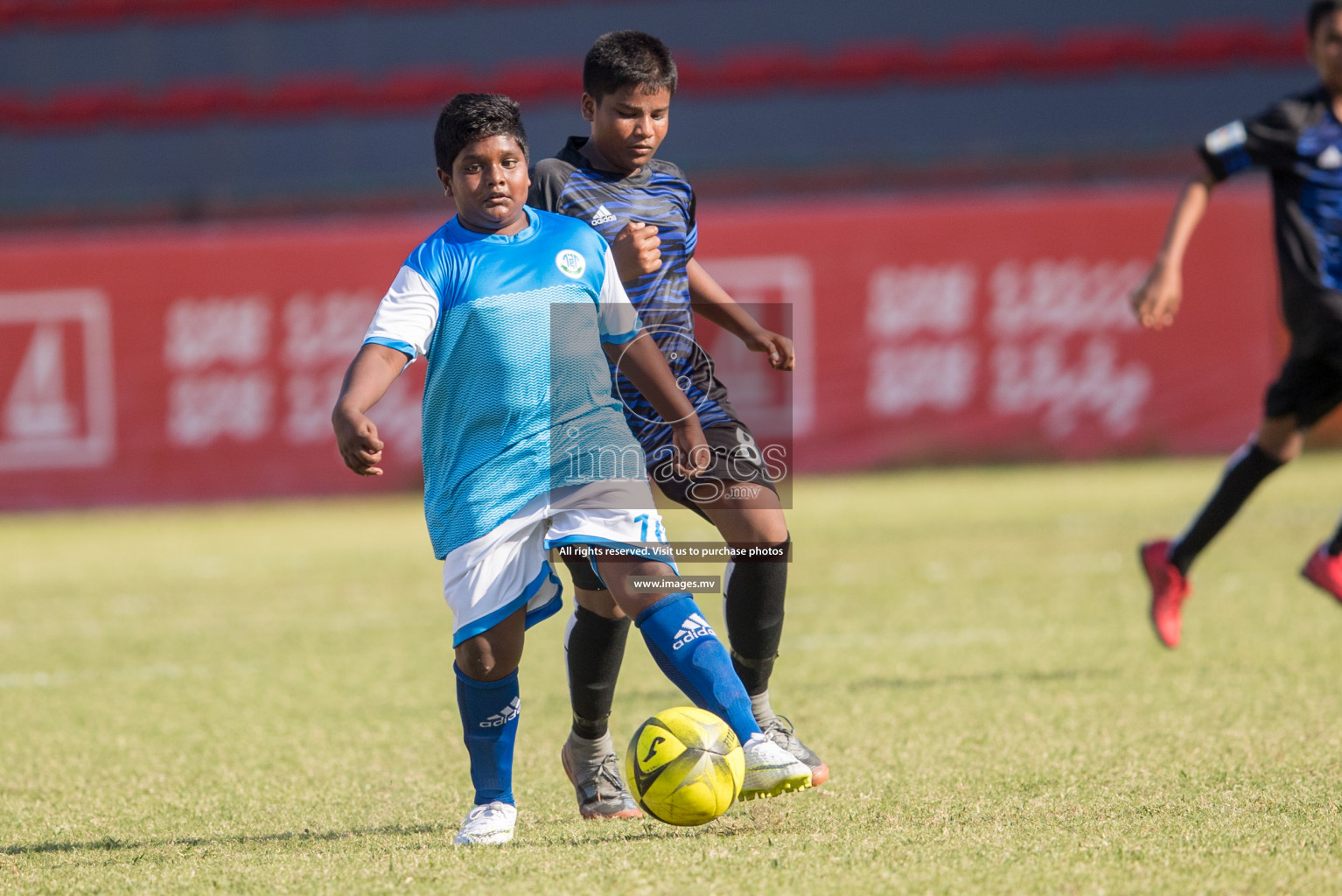 Jamaaluddin vs LH. EDU, CENTRE in MAMEN Inter School Football Tournament 2019 (U13) in Male, Maldives on 26th March 2019, Photos: Suadh Abdul Sattar / images.mv