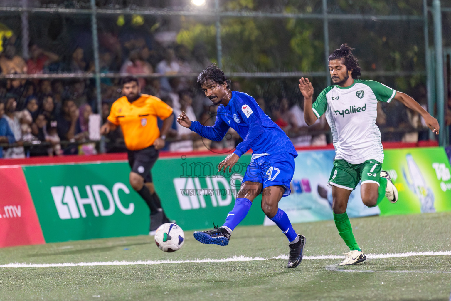 Team Allied vs Club HDC in Club Maldives Cup 2024 held in Rehendi Futsal Ground, Hulhumale', Maldives on Friday, 27th September 2024. 
Photos: Hassan Simah / images.mv